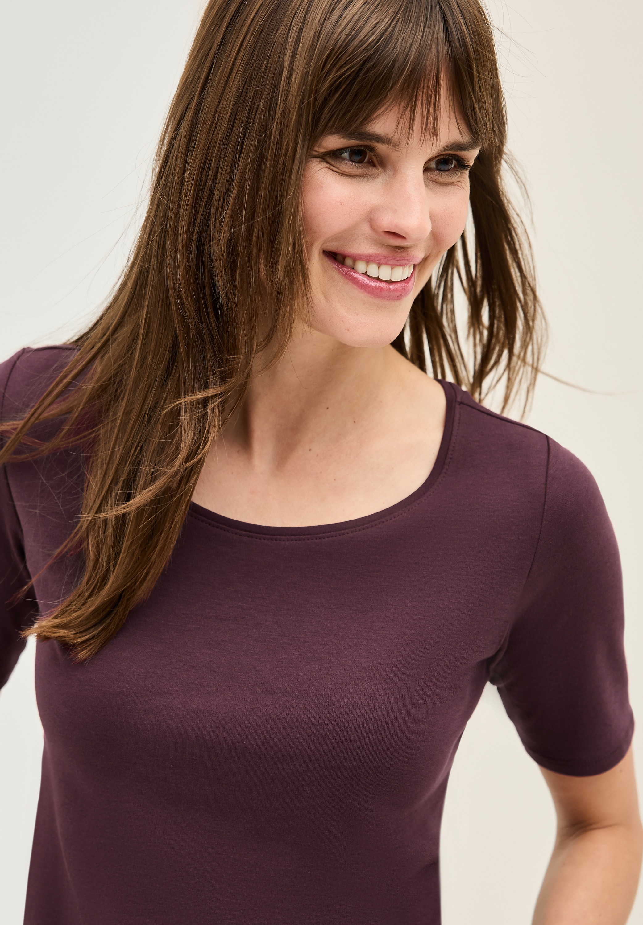 Cecil T-Shirt »Style LENA«, mit klassischem Rundhalsausschnitt