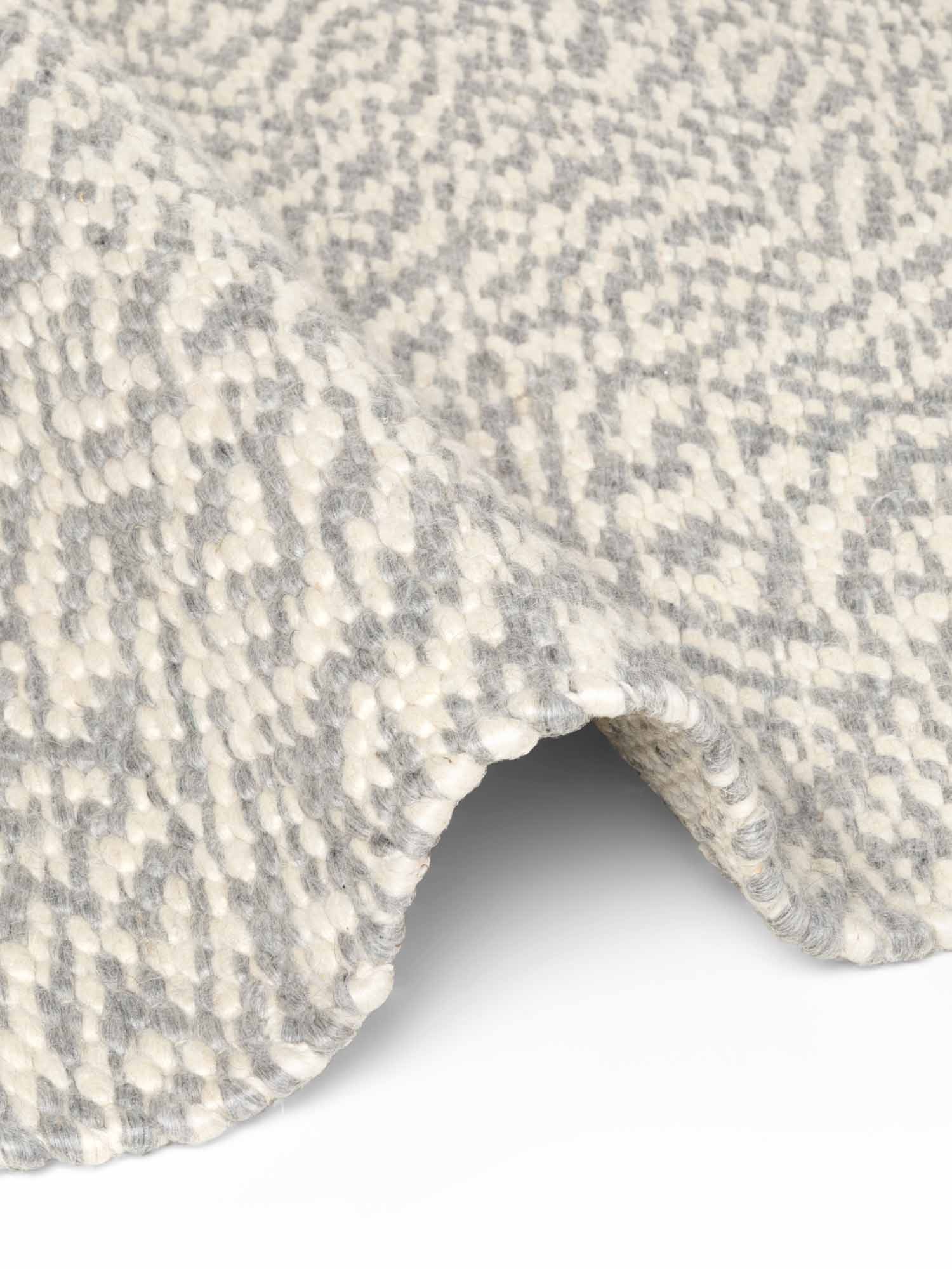 ELLE DECORATION Wollteppich »Beans« rund 10 mm Höhe Handweb Teppich Wolle, Rund, Perlenstruktur, Wohnzimmer, Schlafzimmer