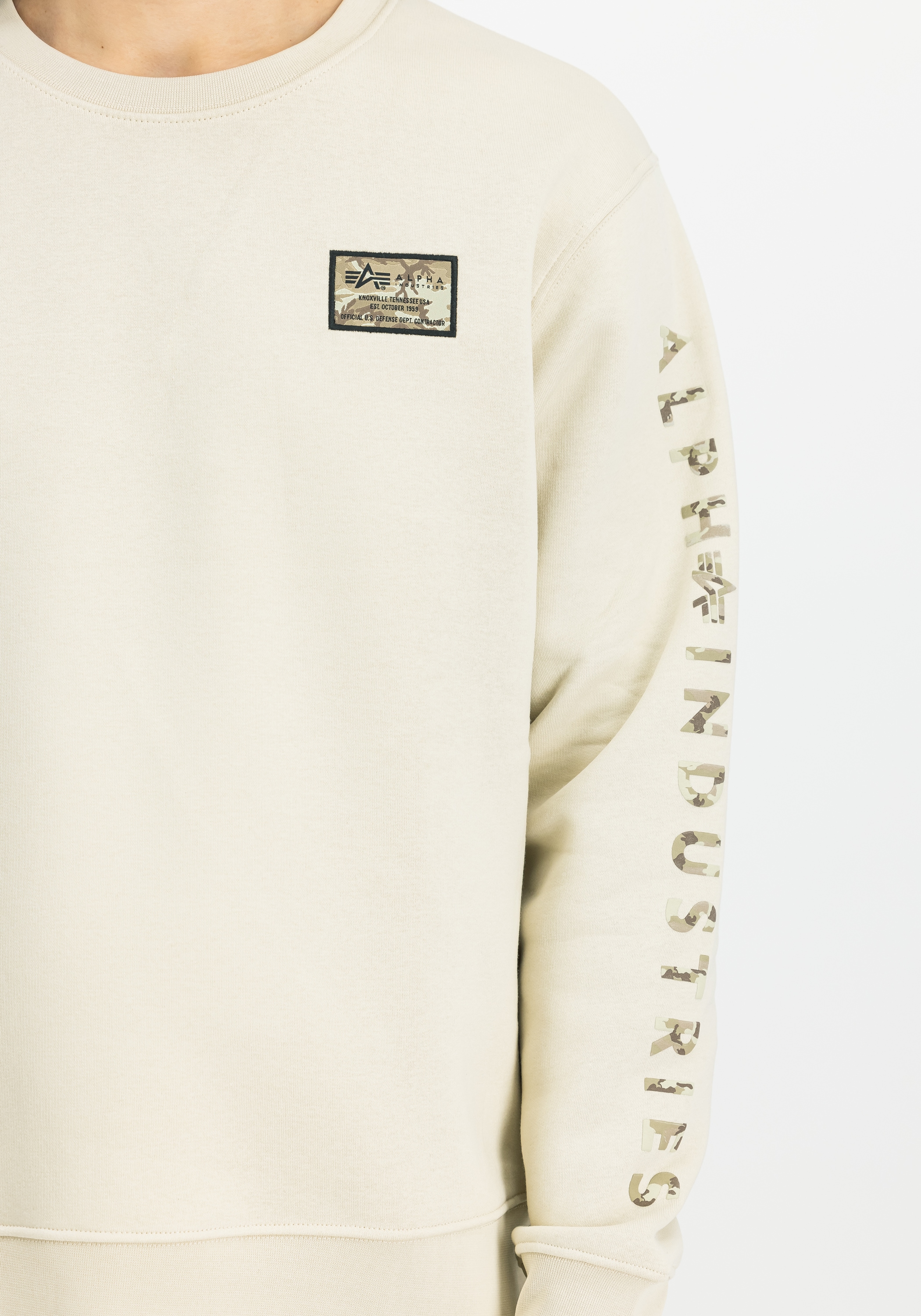 Alpha Industries Sweater »Camo Sleeve Sweatshirt«
