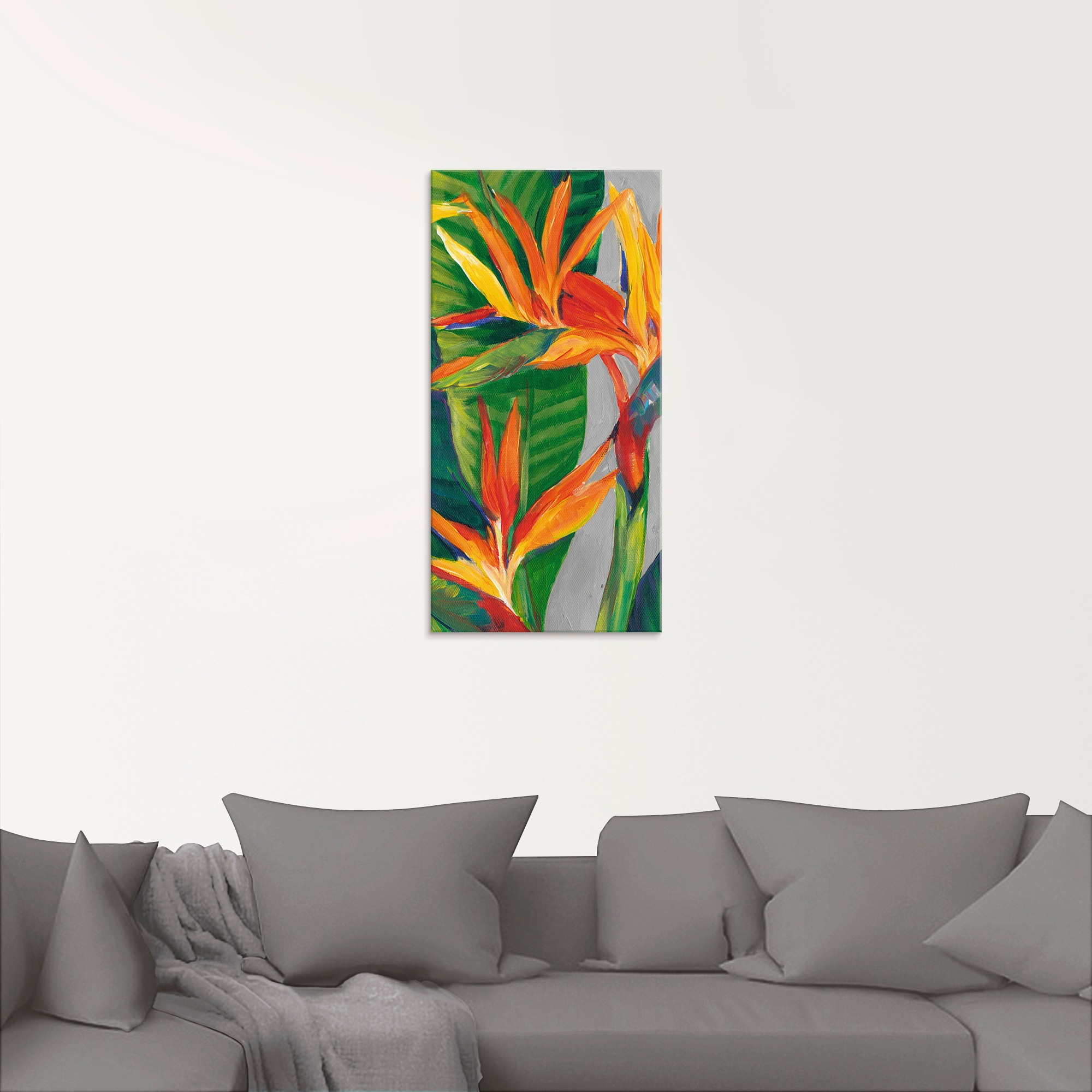 Artland Glasbild »Paradiesvogel II«, Pflanzen, (1 St.), in verschiedenen Grössen