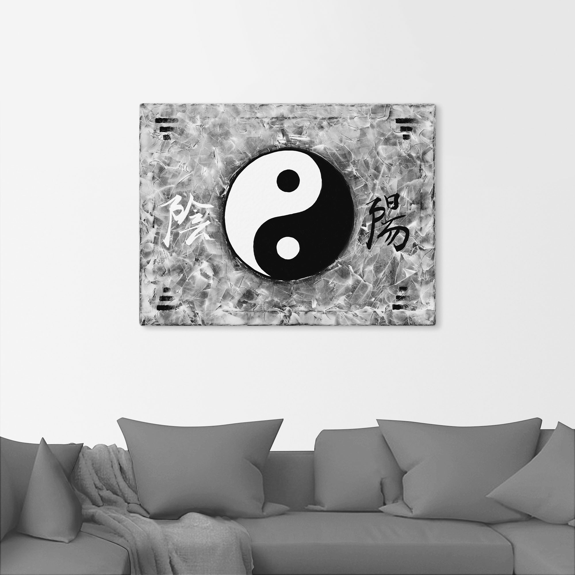 Artland Wandbild »Yin & Yang«, Zeichen, (1 St.), als Leinwandbild,  Wandaufkleber oder Poster in versch. Grössen günstig kaufen