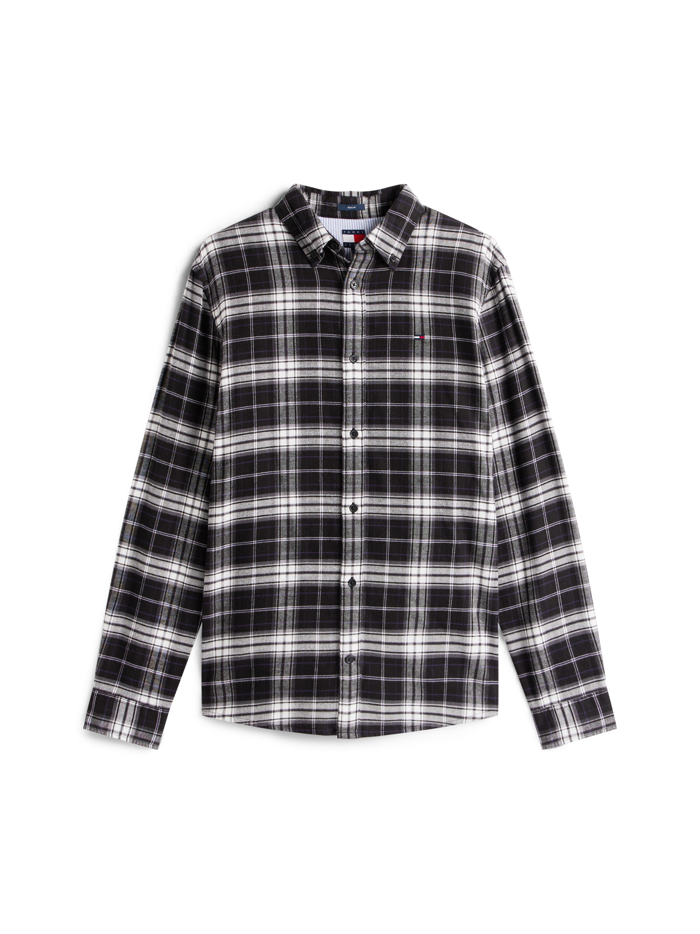Tommy Jeans Chemise en flanelle »TJM REG FLANNEL CHECK SHIRT EXT« kariert, regular fit, Langarmhemd, Button-down-Kragen