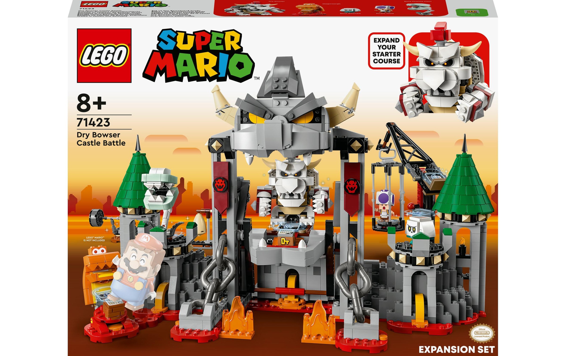 LEGO® Spielbausteine »Mario Knochen-Bowsers S«, (1321 St.)