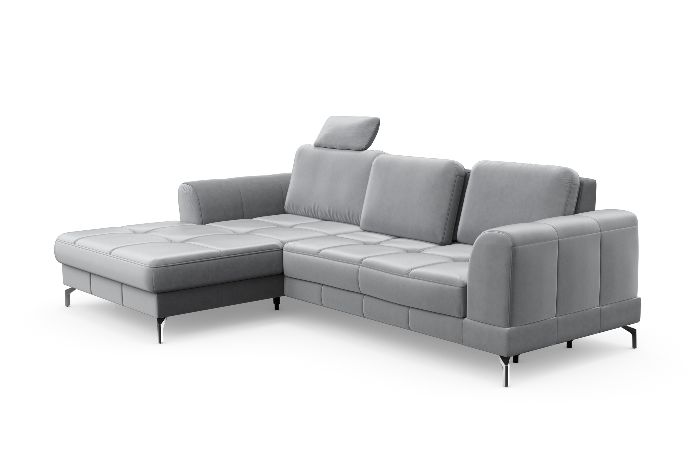 sit&more Ecksofa »Bendigo L-Form«, inklusive Sitztiefenverstellung, Bodenfreiheit 12 cm, in 2 Fussfarben
