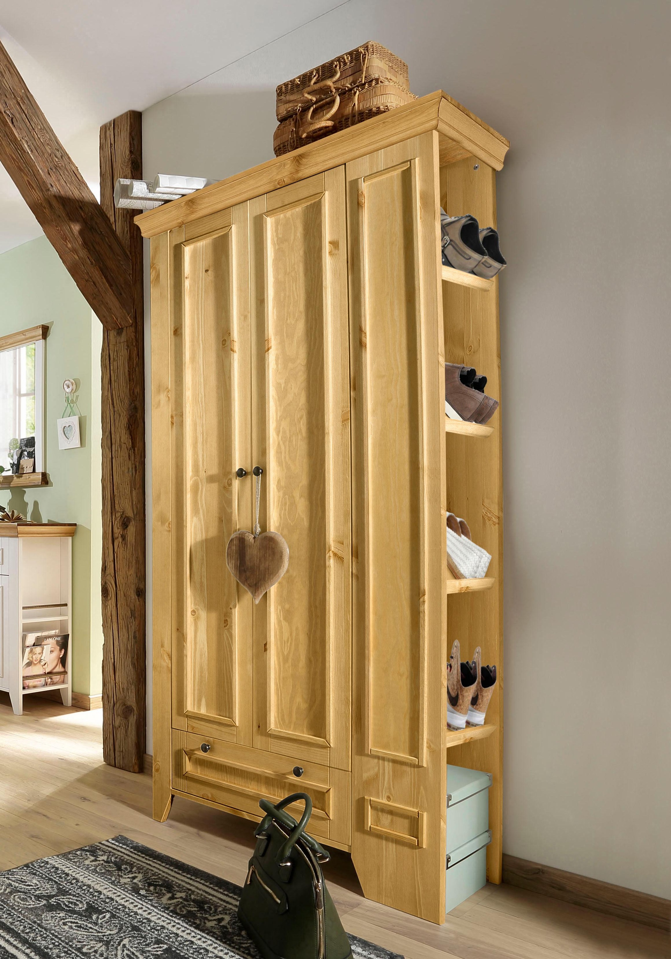 Home affaire Garderobenschrank »Skandinavia«, aus massiver Kiefer