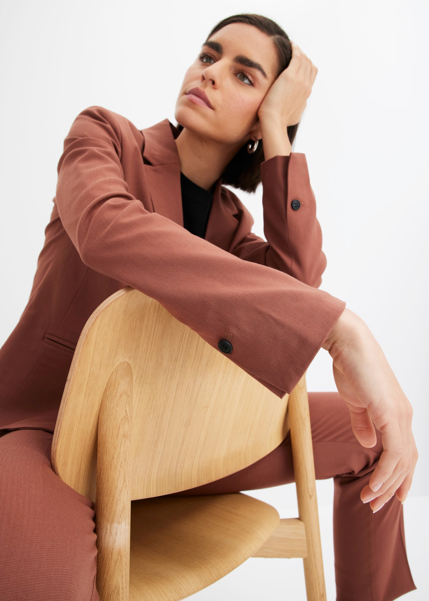 bonprix Jackenblazer »Blazer« festlicher Stil, schmale Passform, mit Paspeltaschen