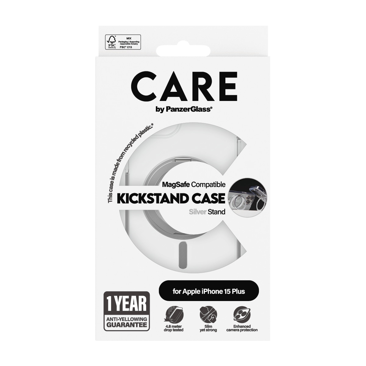 Handyhülle »Kickstand Case für Apple iPhone 15 Pro Max«, Apple iPhone 15 Pro Max, Backcover, Schutzhülle, Handyschutzhülle, Case, Schutzcase, stossfest