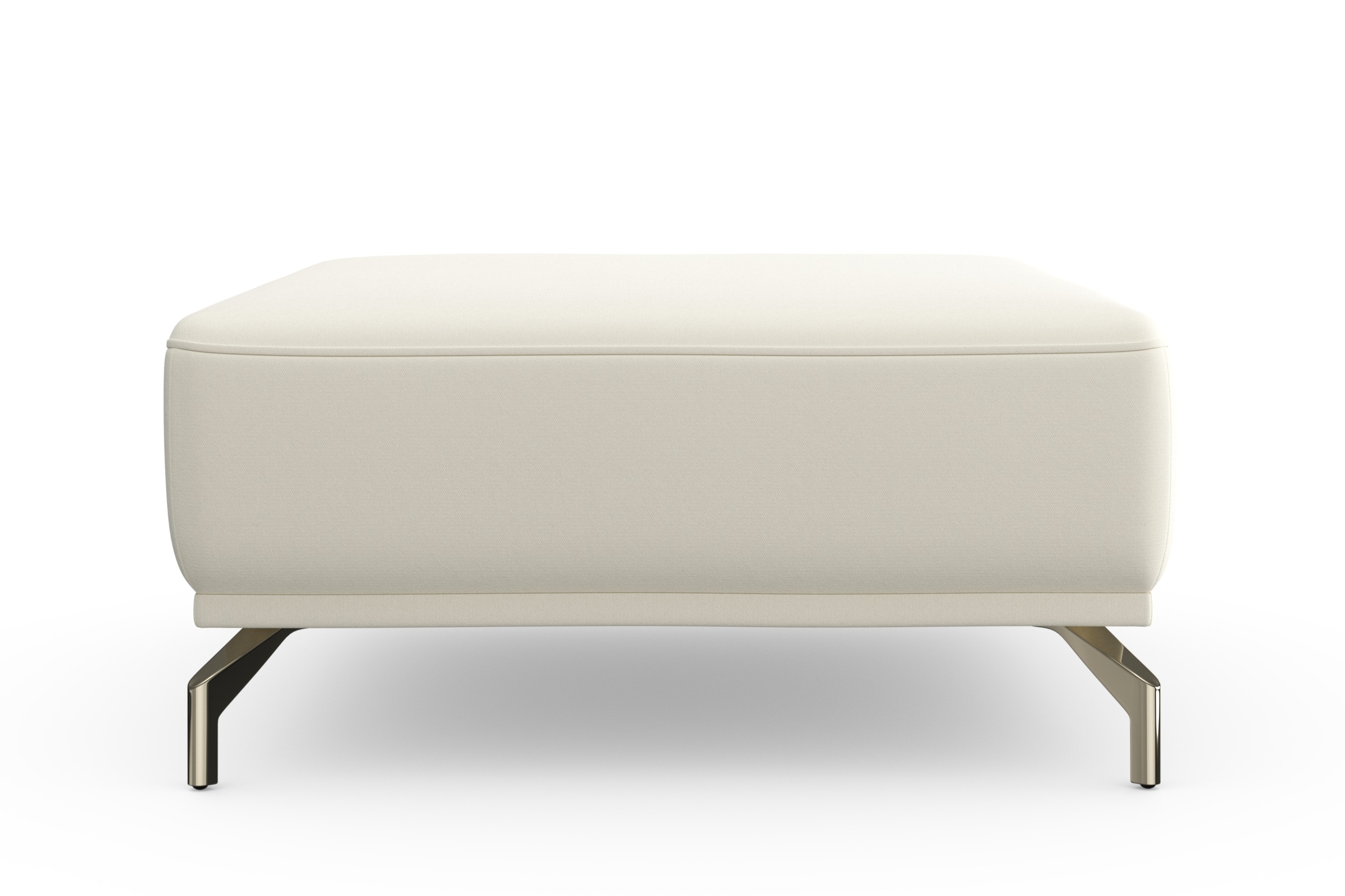 sit&more Hocker »Bailando«, mit Federkern und satinierten Nickelfüssen