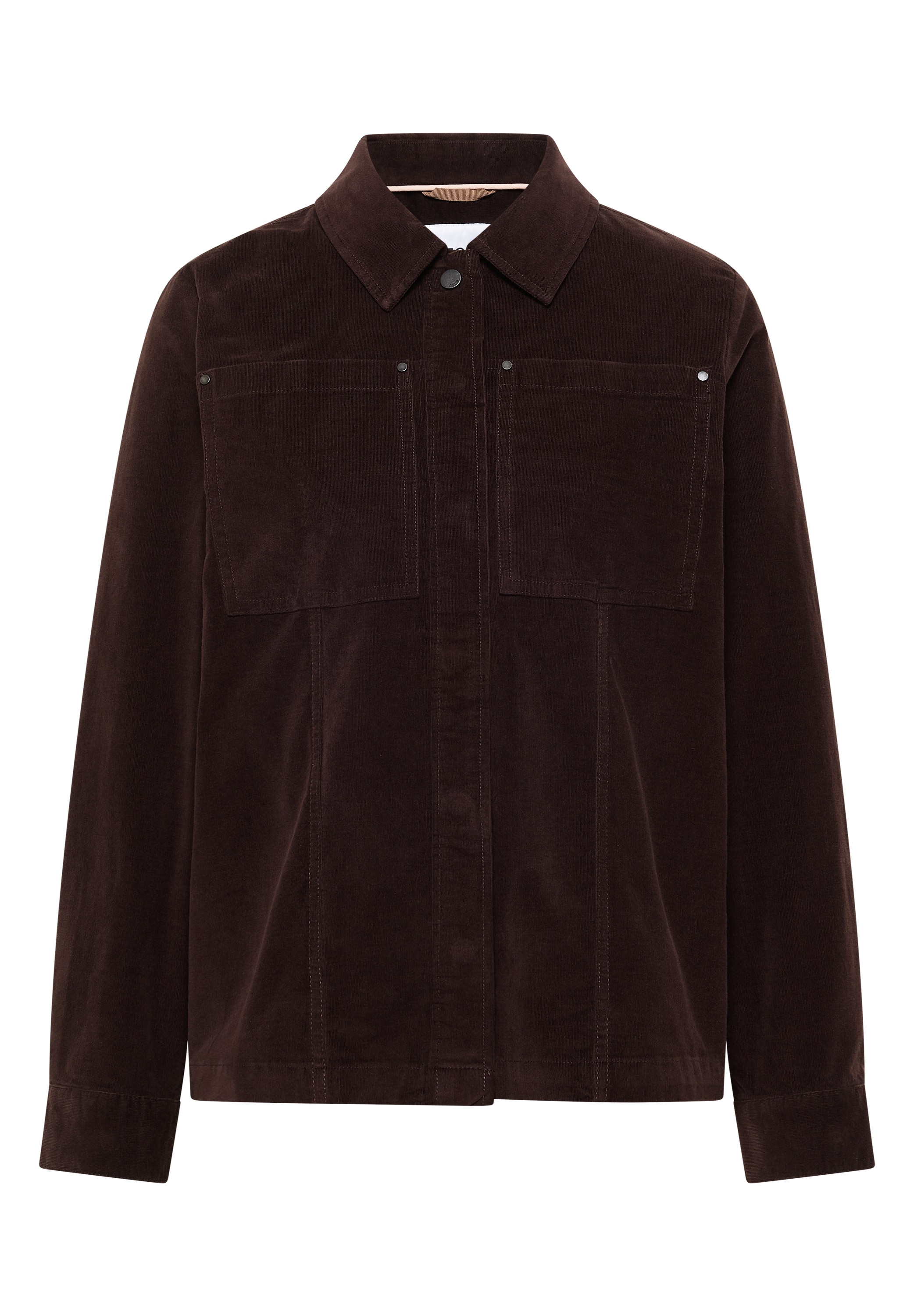 Cecil Cordjacke Feincord Overshirt, Baumwollmix, Brusttaschen