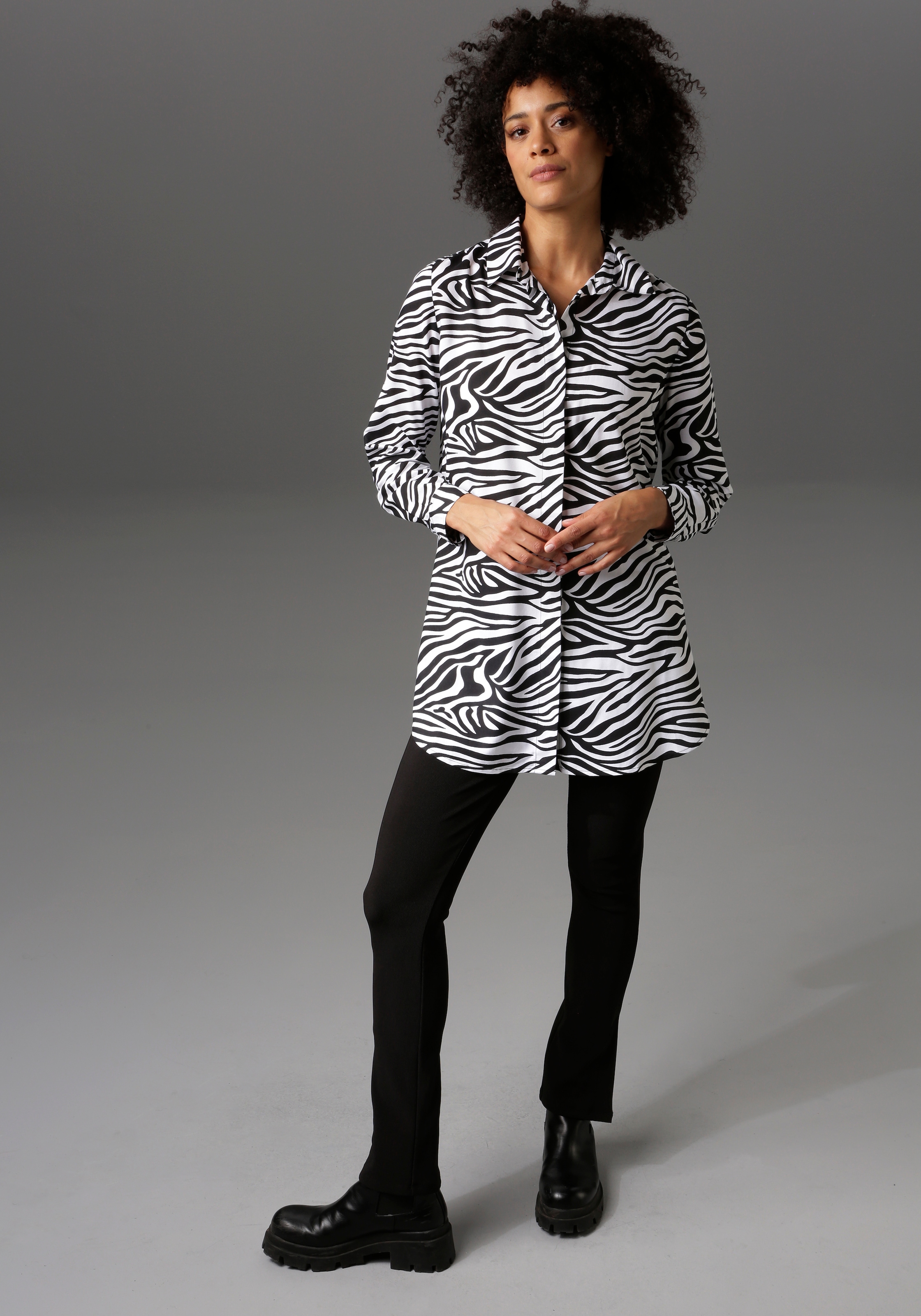 Aniston CASUAL Longbluse, im simplement Acheter Zebra-Steifen-Look