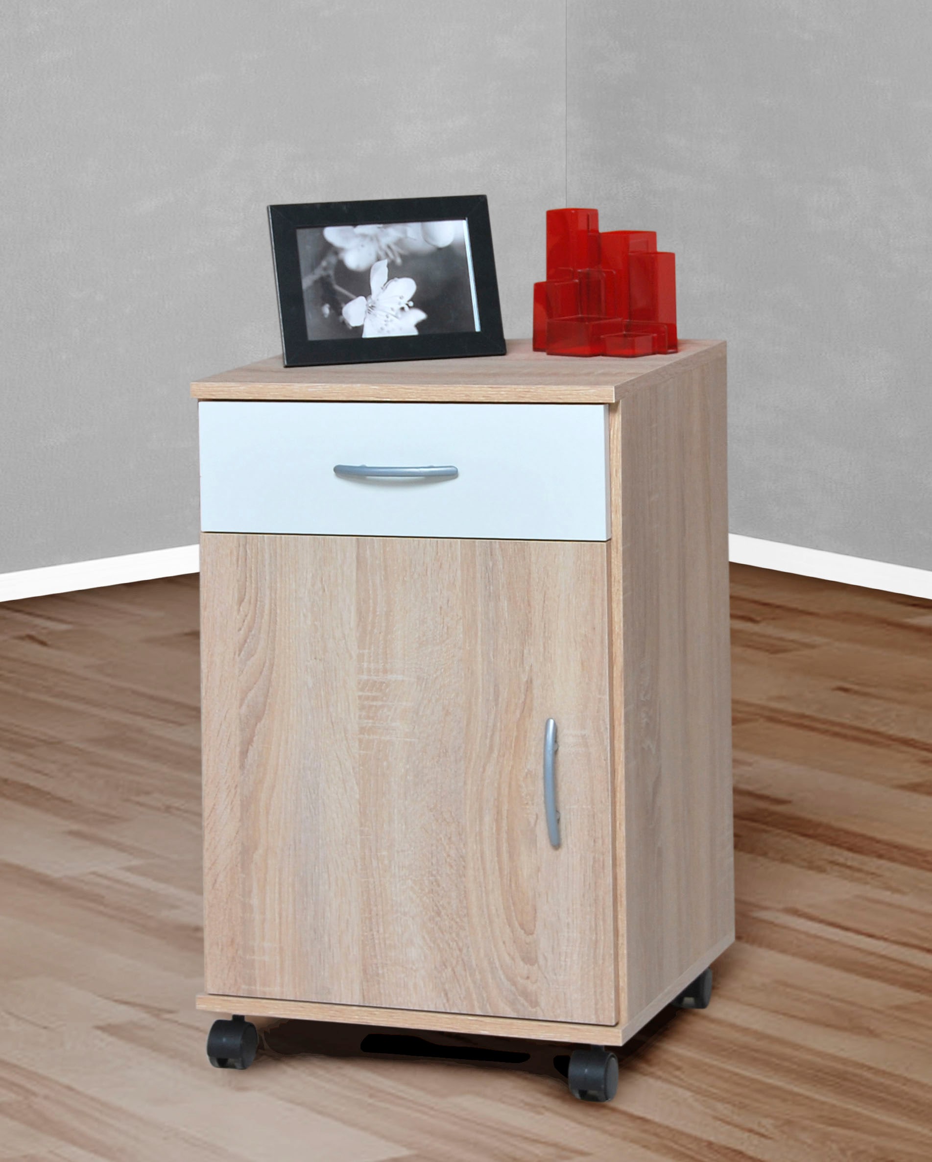 VOGL Möbelfabrik Rollcontainer »Barrie, Bürocontainer,« 1 Stk. tlg. verschiedene Ausführungen, mit Schubladen, Höhe 67 cm, Made in Germany