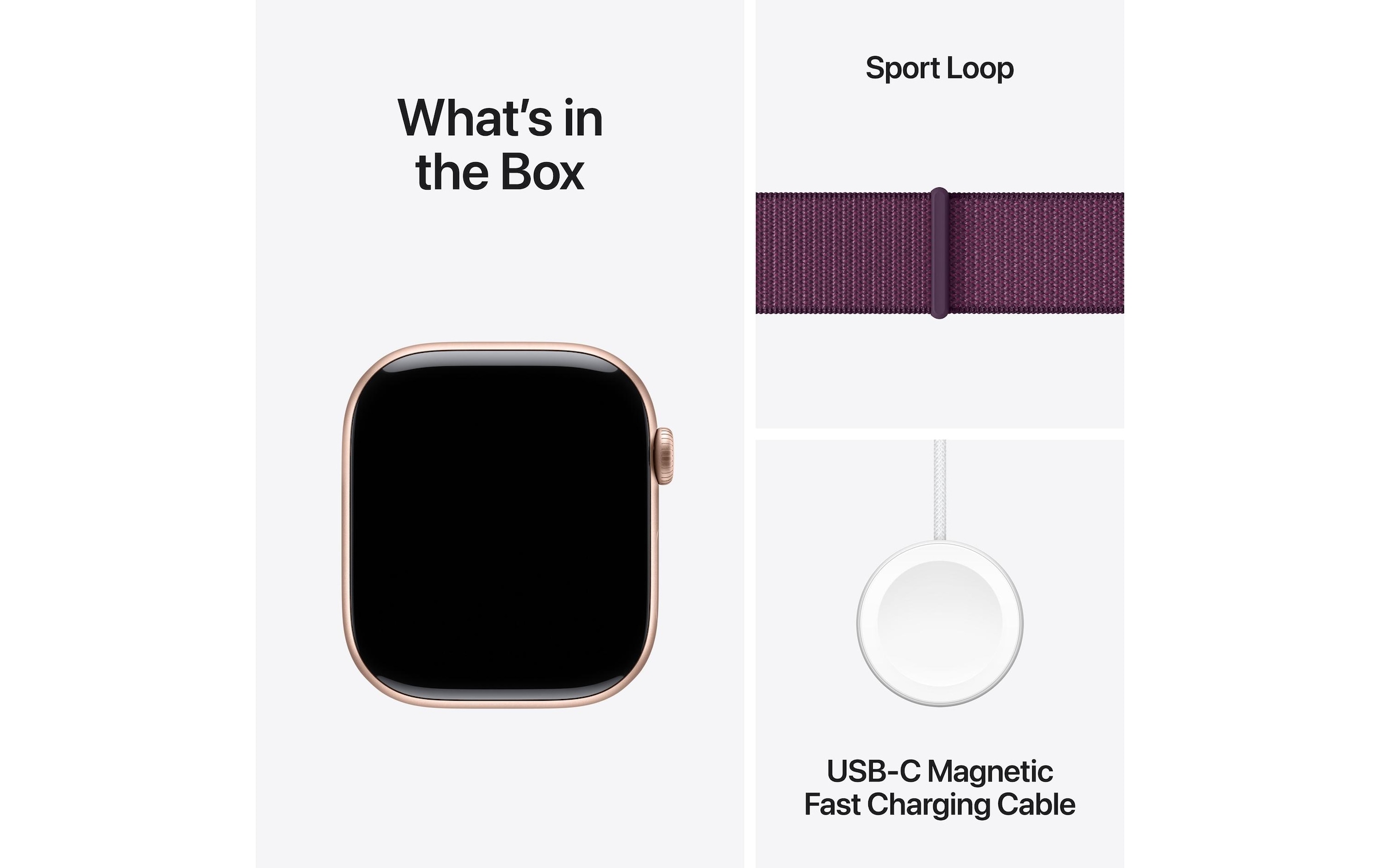 Apple Watch Series 10 Aluminium, 46 mm, GPS, Sport Loop, Roségold