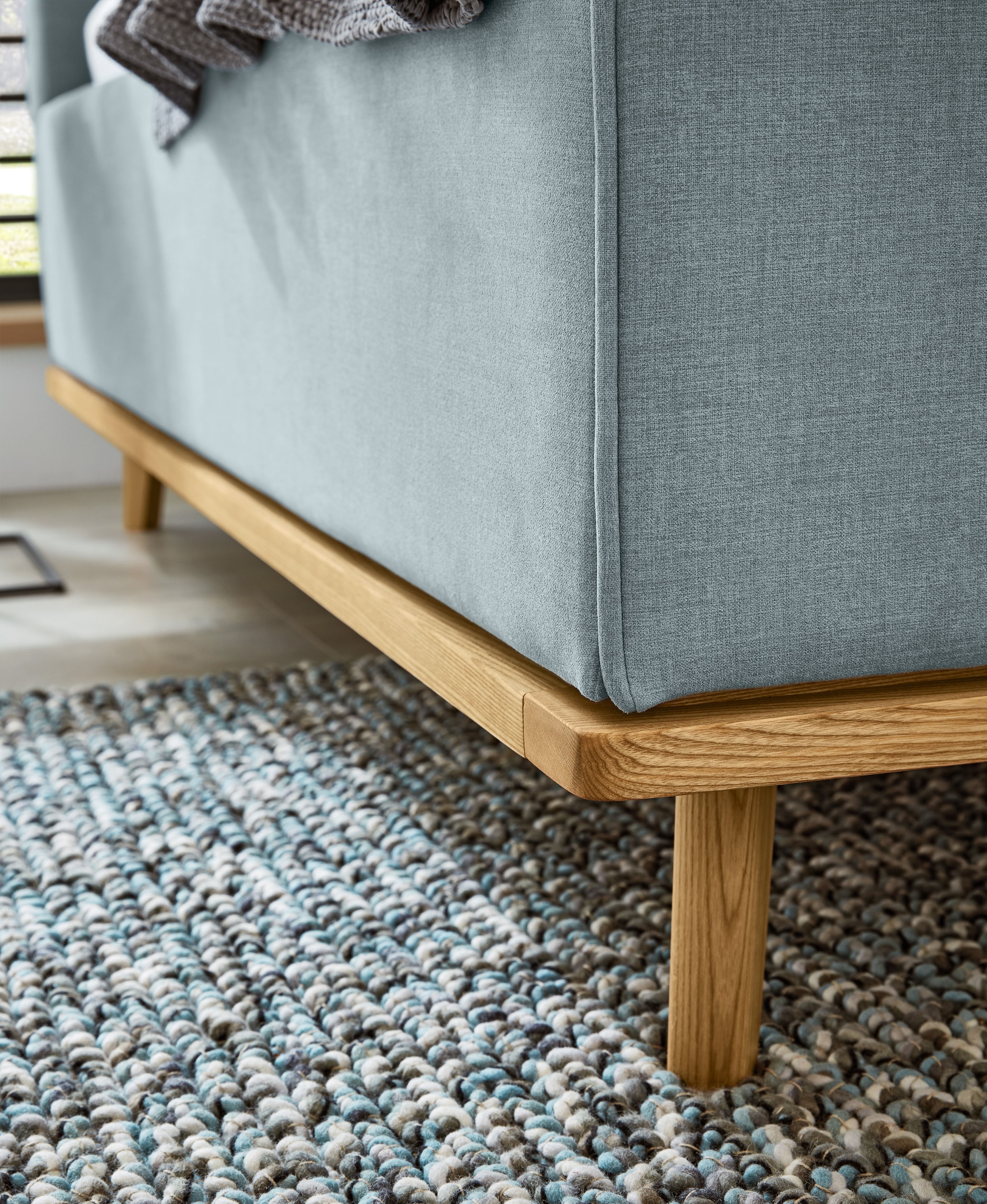 Musterring Polsterbett »Delphi erhältlich in der Breite 160cm und 180cm« Eicherahmen massiv, Kopfteil mit Steppung