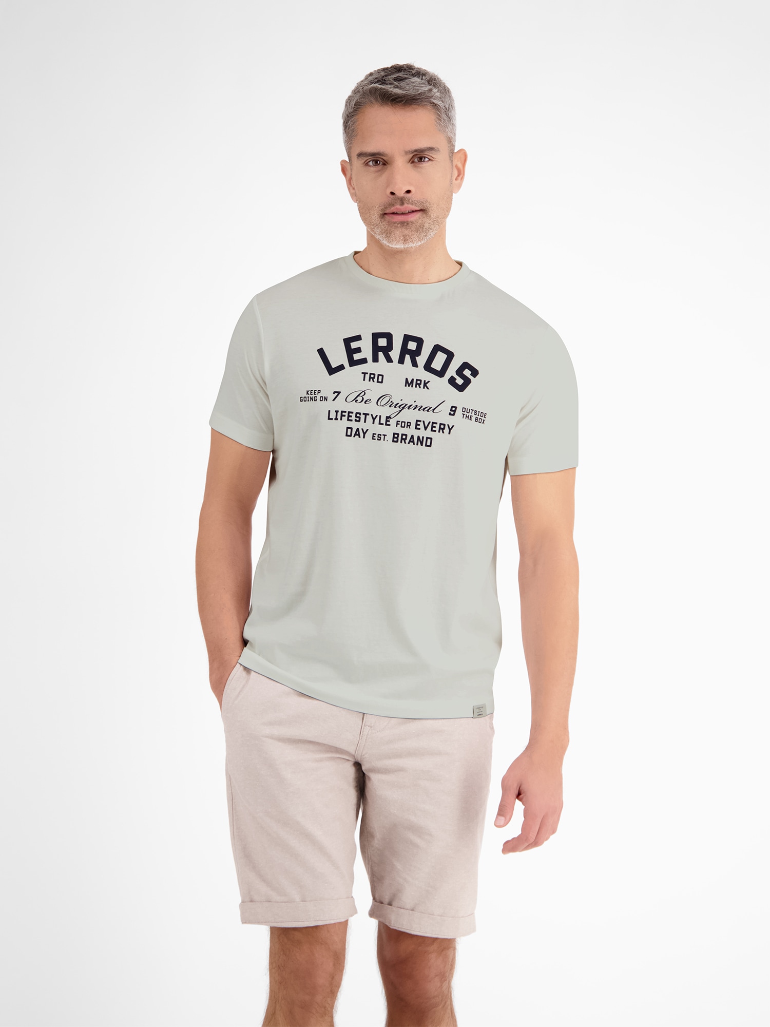 LERROS T-shirt »Sommerliches T-Shirt mit Print«