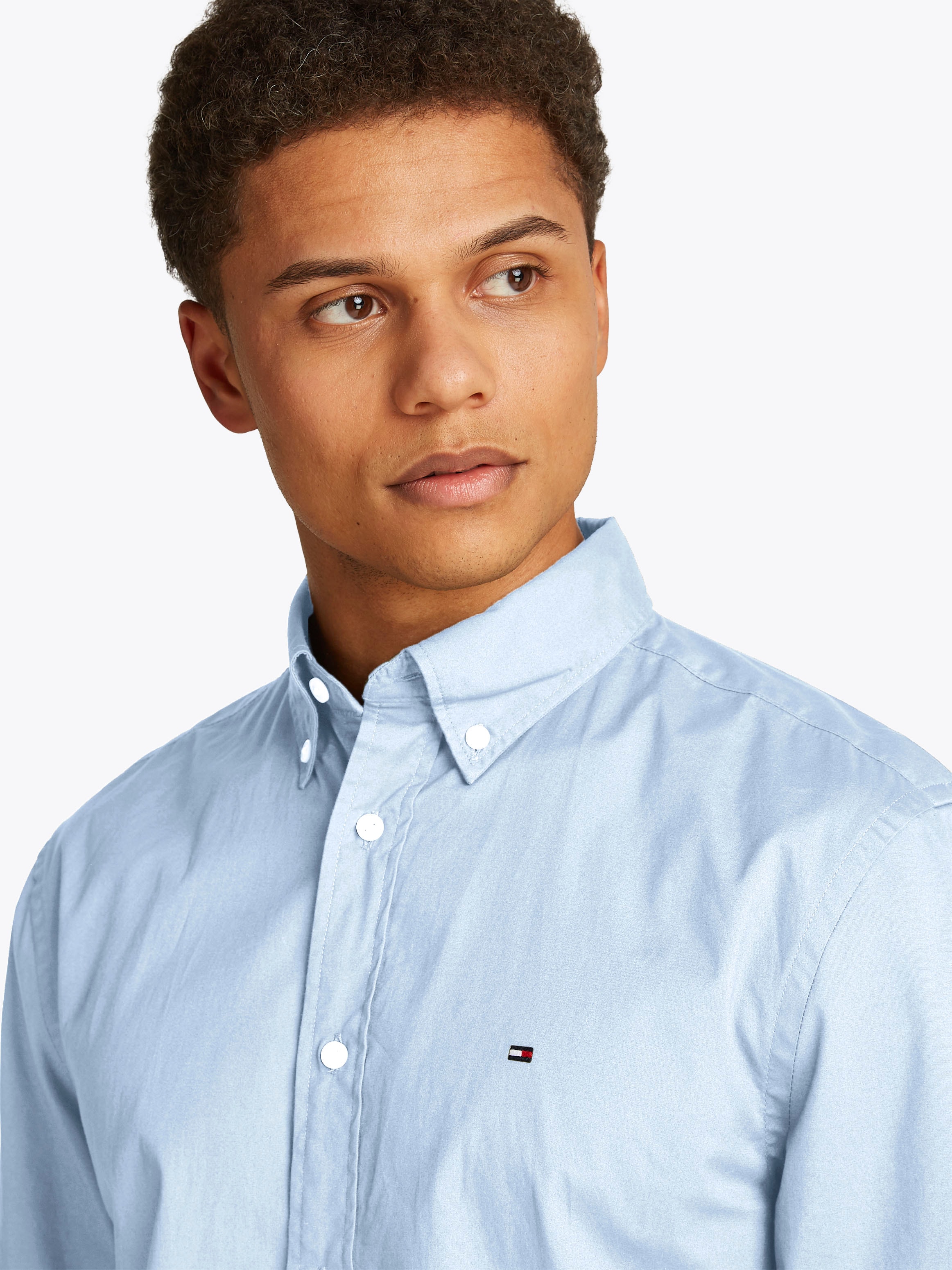 Tommy Hilfiger Langarmhemd »CORE FLEX POPLIN SOLID Regular Fit SHIRT«