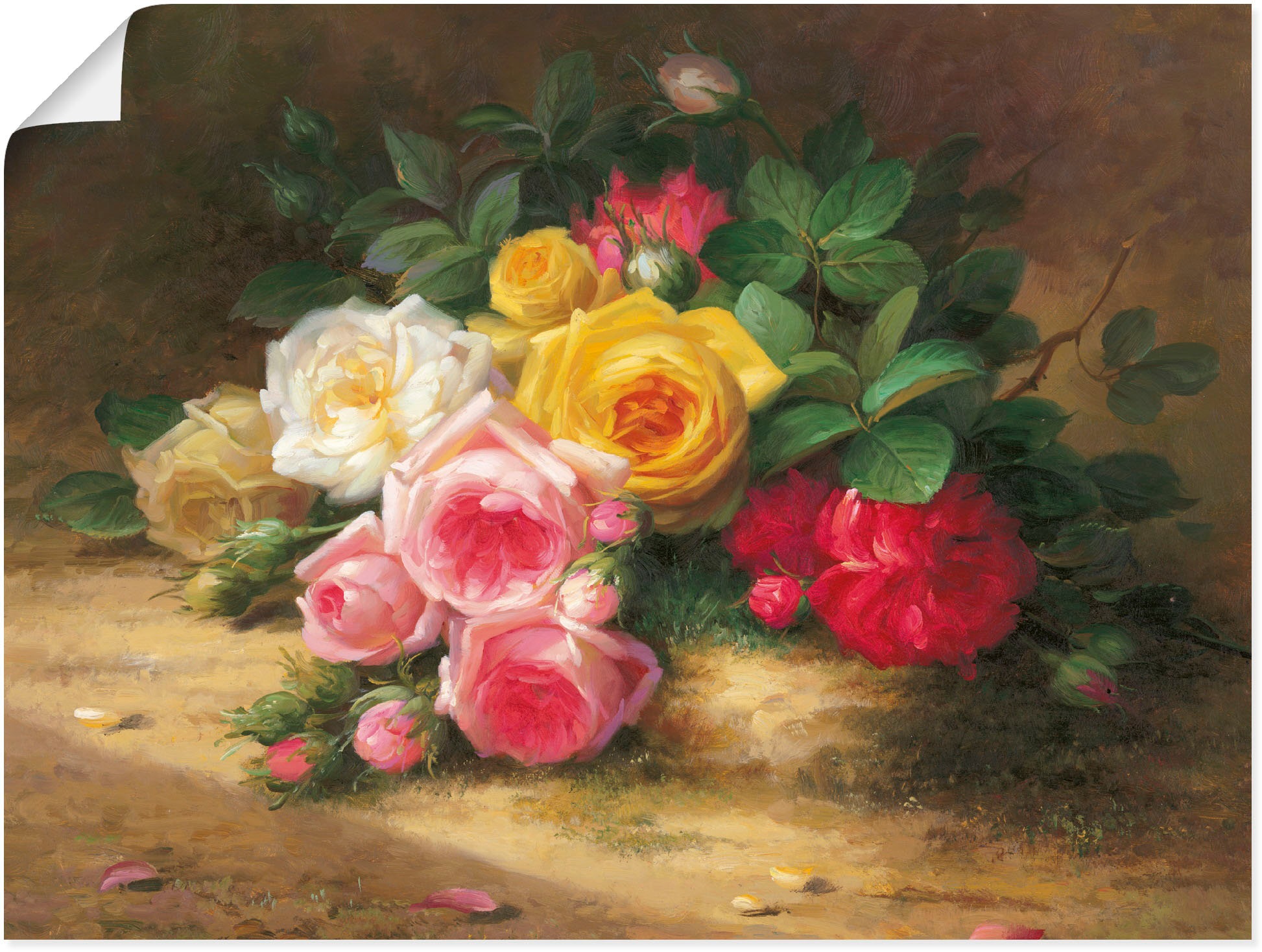 Image of Artland Wandbild »Blumen Komposition I«, Arrangements, (1 St.), in vielen Grössen & Produktarten - Alubild / Outdoorbild für den Aussenbereich, Leinwandbild, Poster, Wandaufkleber / Wandtattoo auch für Badezimmer geeignet bei Ackermann Versand Schweiz