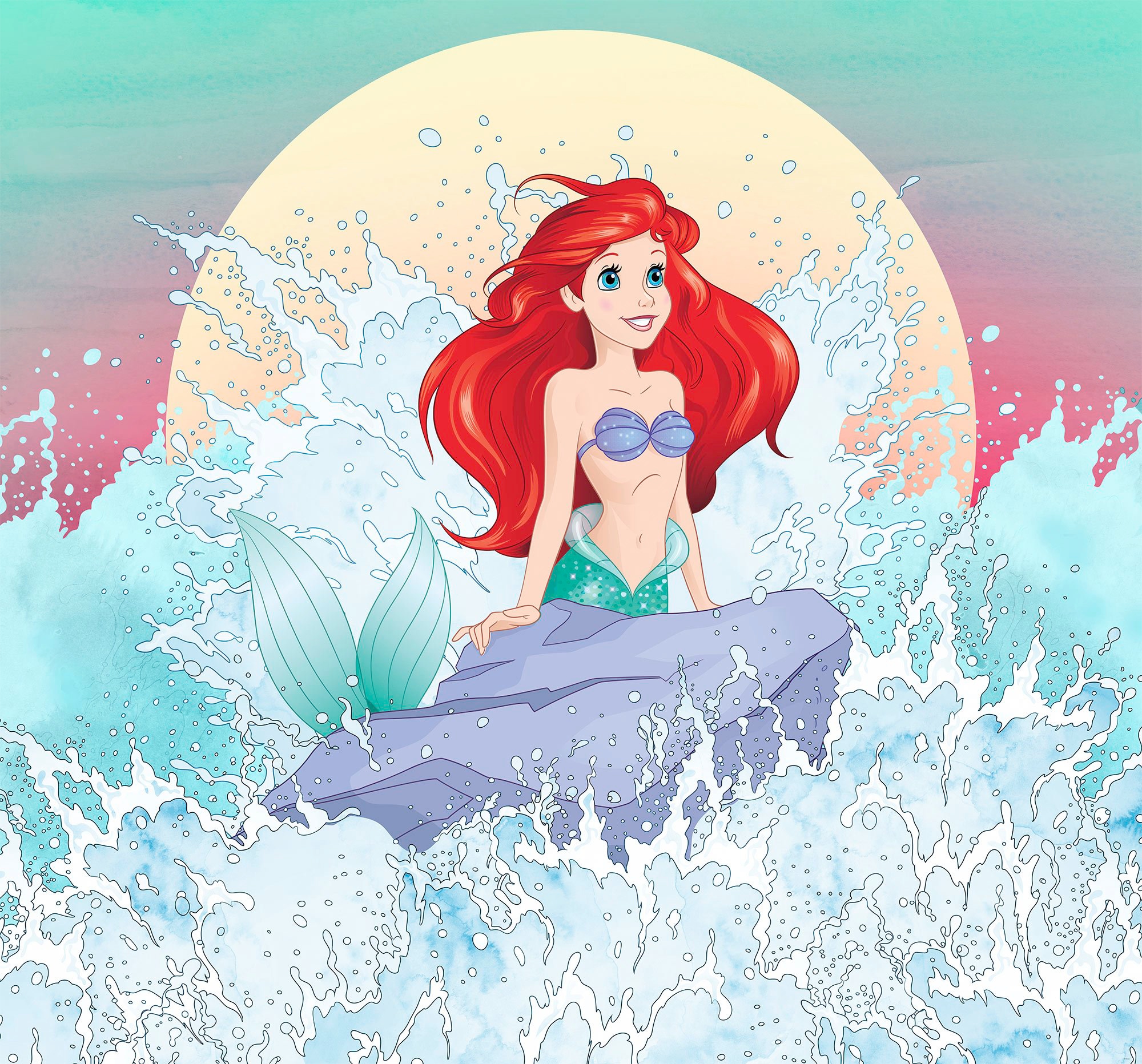 Image of Komar Vliestapete "Digitaldruck Vlies - Ariel Rise - Grösse 300 x 280 cm" bedruckt glatt Kinderzimmer