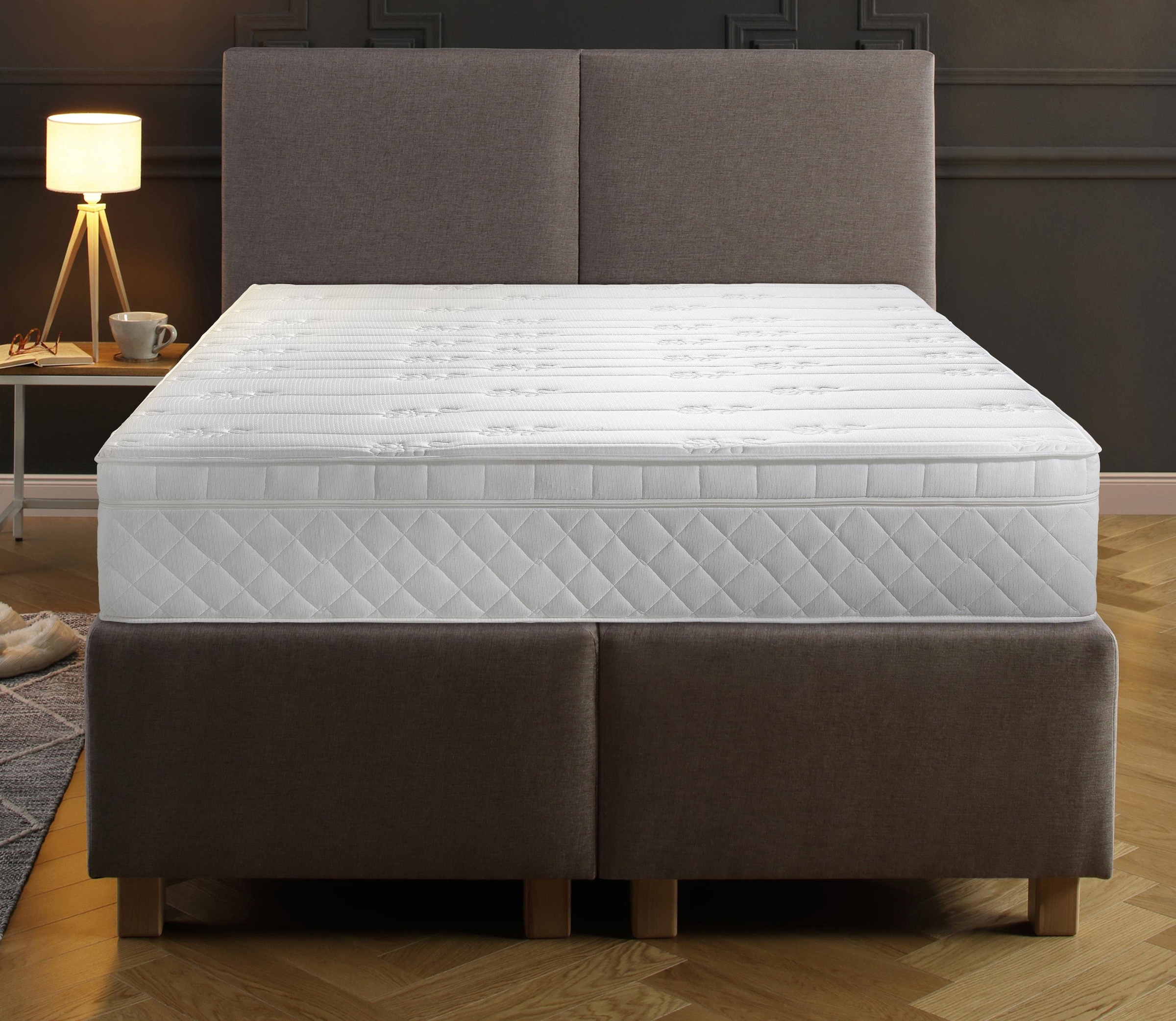 Malie Boxspringmatratze »Betti Matratze 90x200 cm, 140x200 cm & weitere Grössen«, 25 cm hoch, 448 Federn, (1 St.), Matratze H2, H3