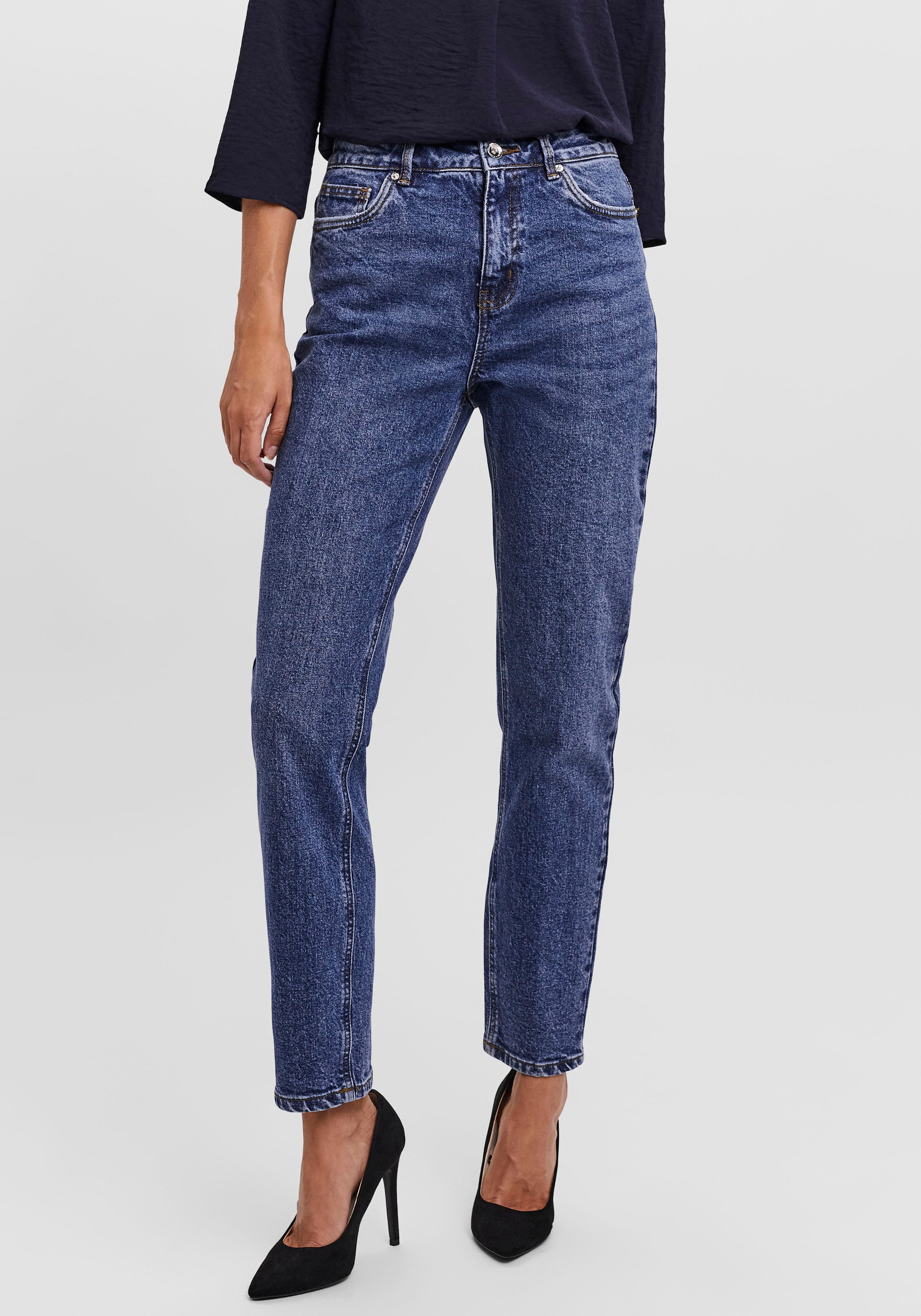 Image of Vero Moda Straight-Jeans »VMBRENDA HR STRAIGHT ANK« bei Ackermann Versand Schweiz