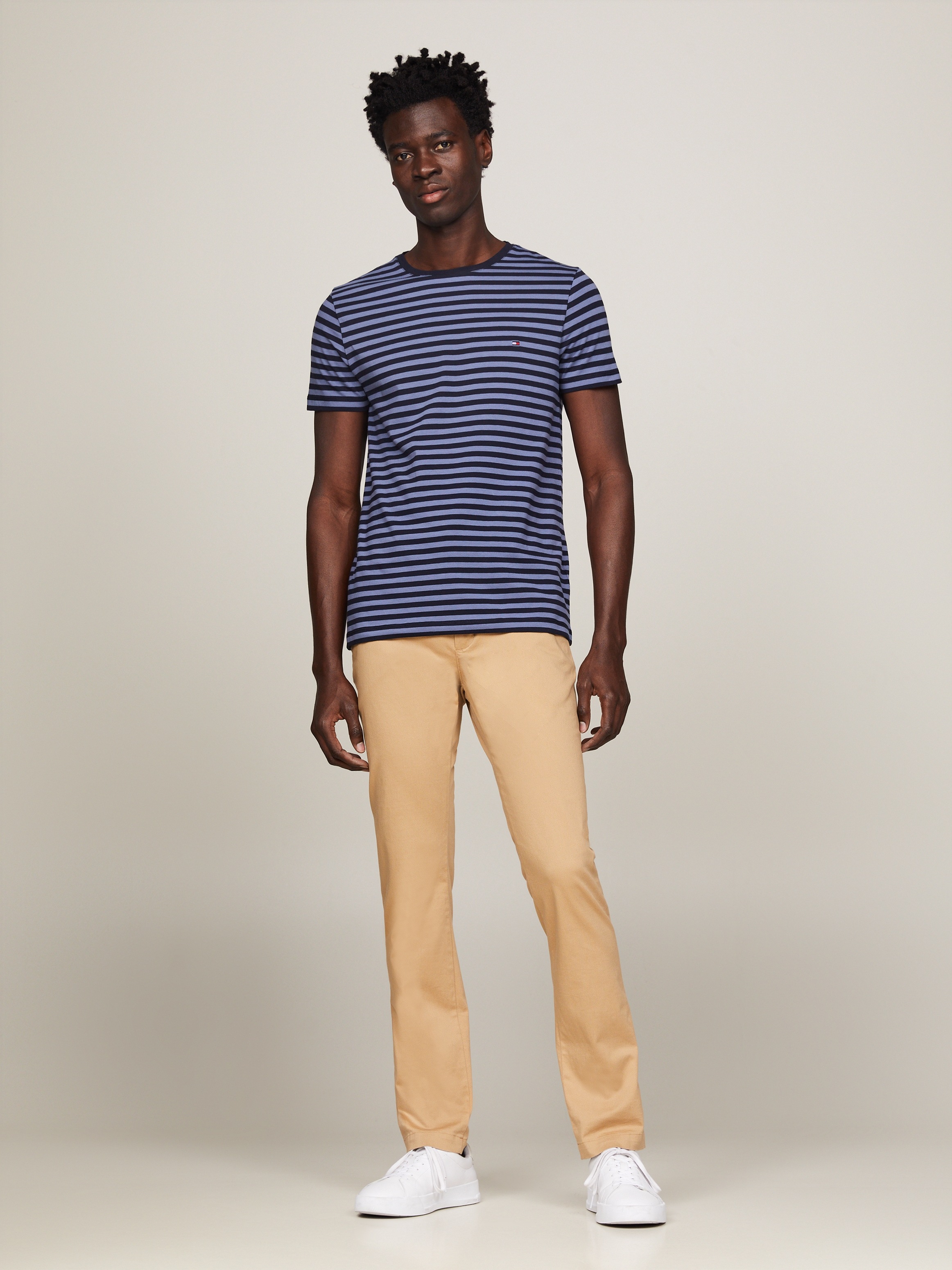 Tommy Hilfiger T-Shirt »STRETCH SLIM FIT TEE«, mit Rundhalsausschnitt