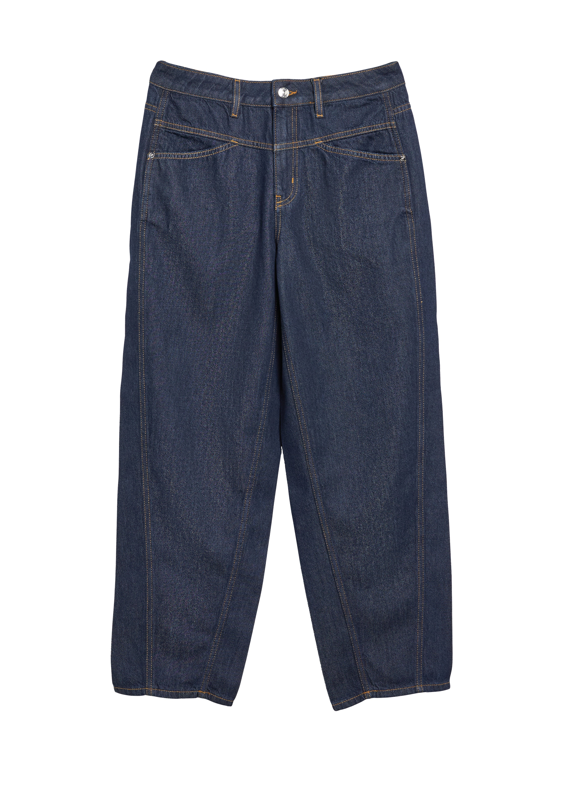 Comma Jeans 7/8 jeans ballon, taille moyenne, jambes évasées