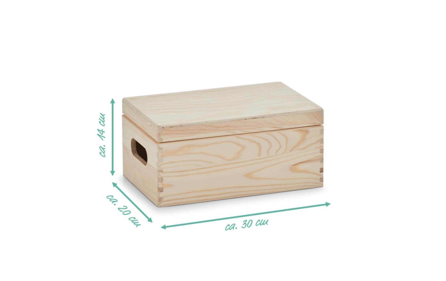 Zeller Present Kiste »mit Deckel 30 x 14 cm, Nature«
