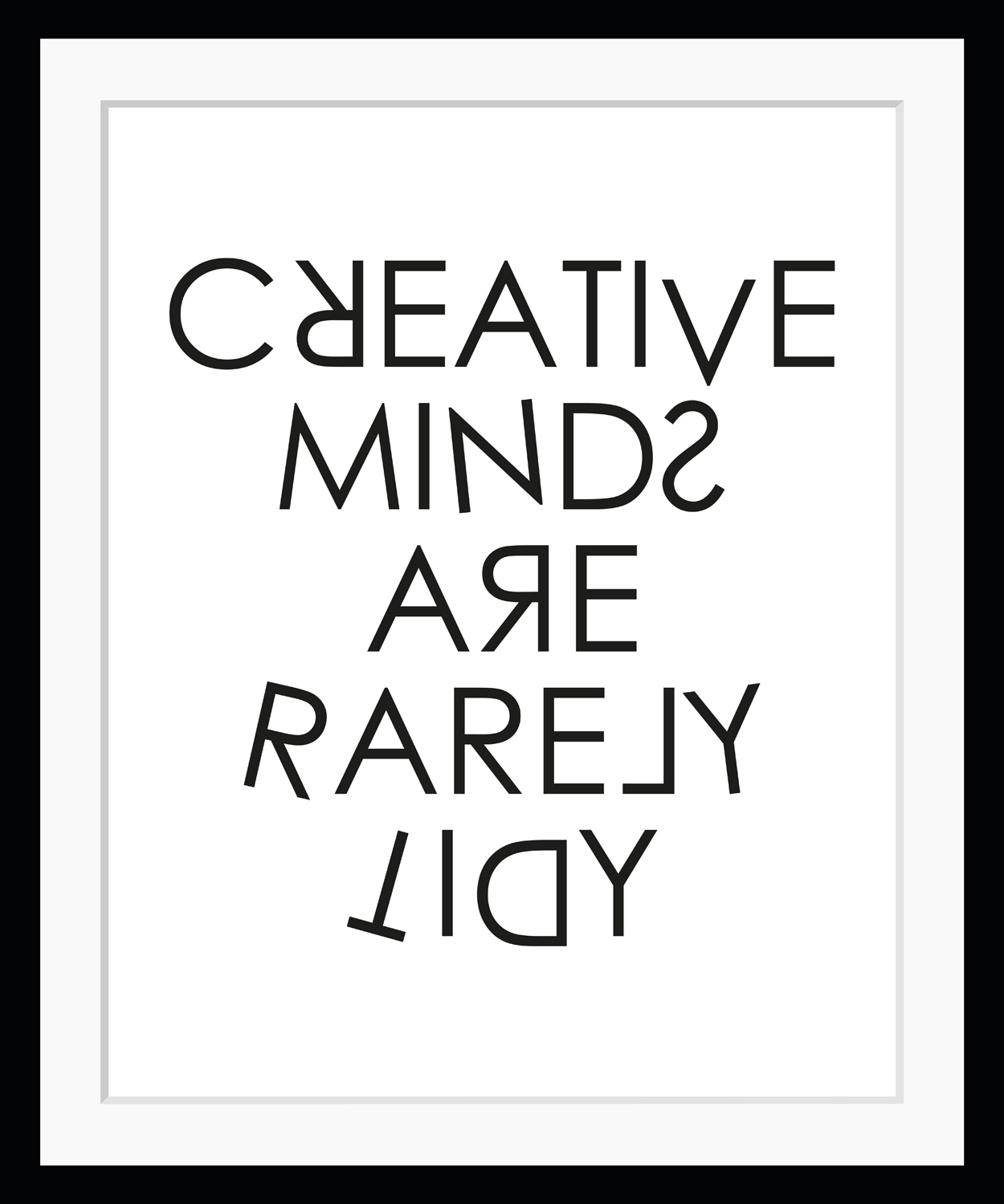 Image of queence Bild "CREATIVE MINDS" Buchstaben gerahmt, Schriftzug