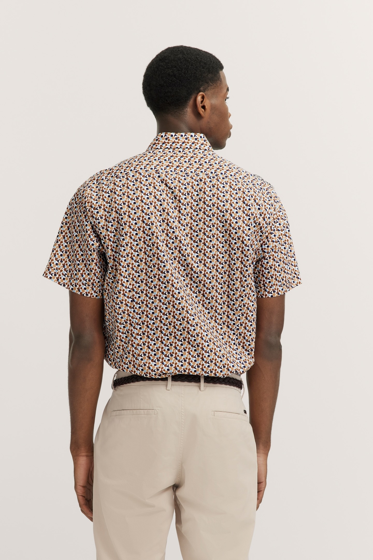 bugatti Chemise à manches courtes mit Button-Down-Kragen