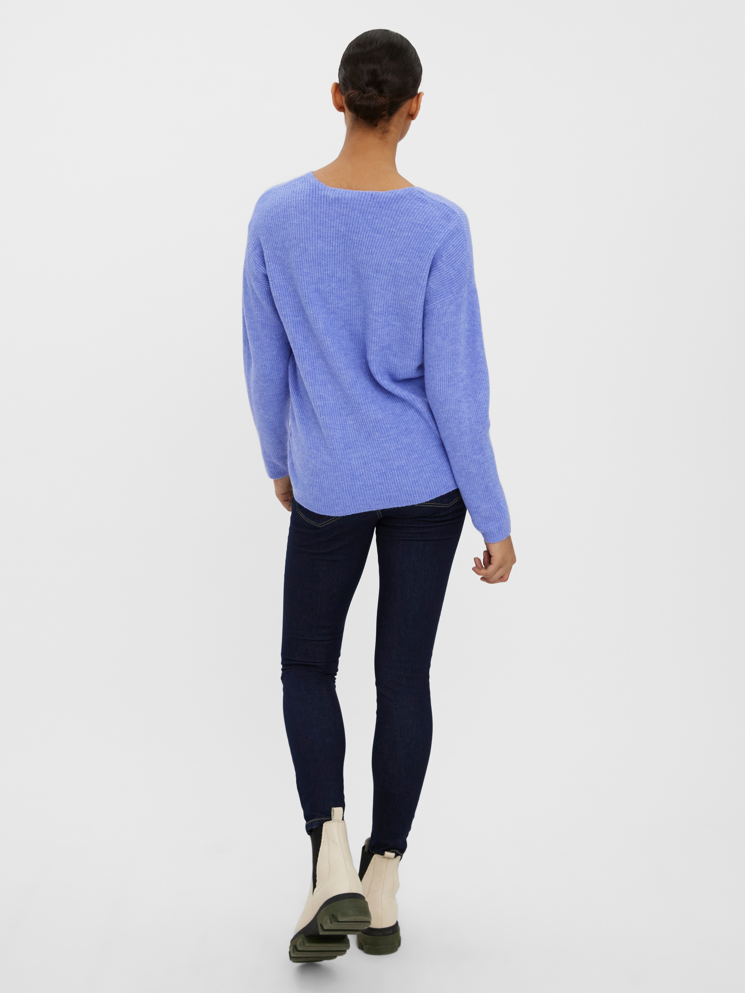Vero Moda Pull col V »VMCREWLEFILE LS V-NECK BLOUSE NOOS«