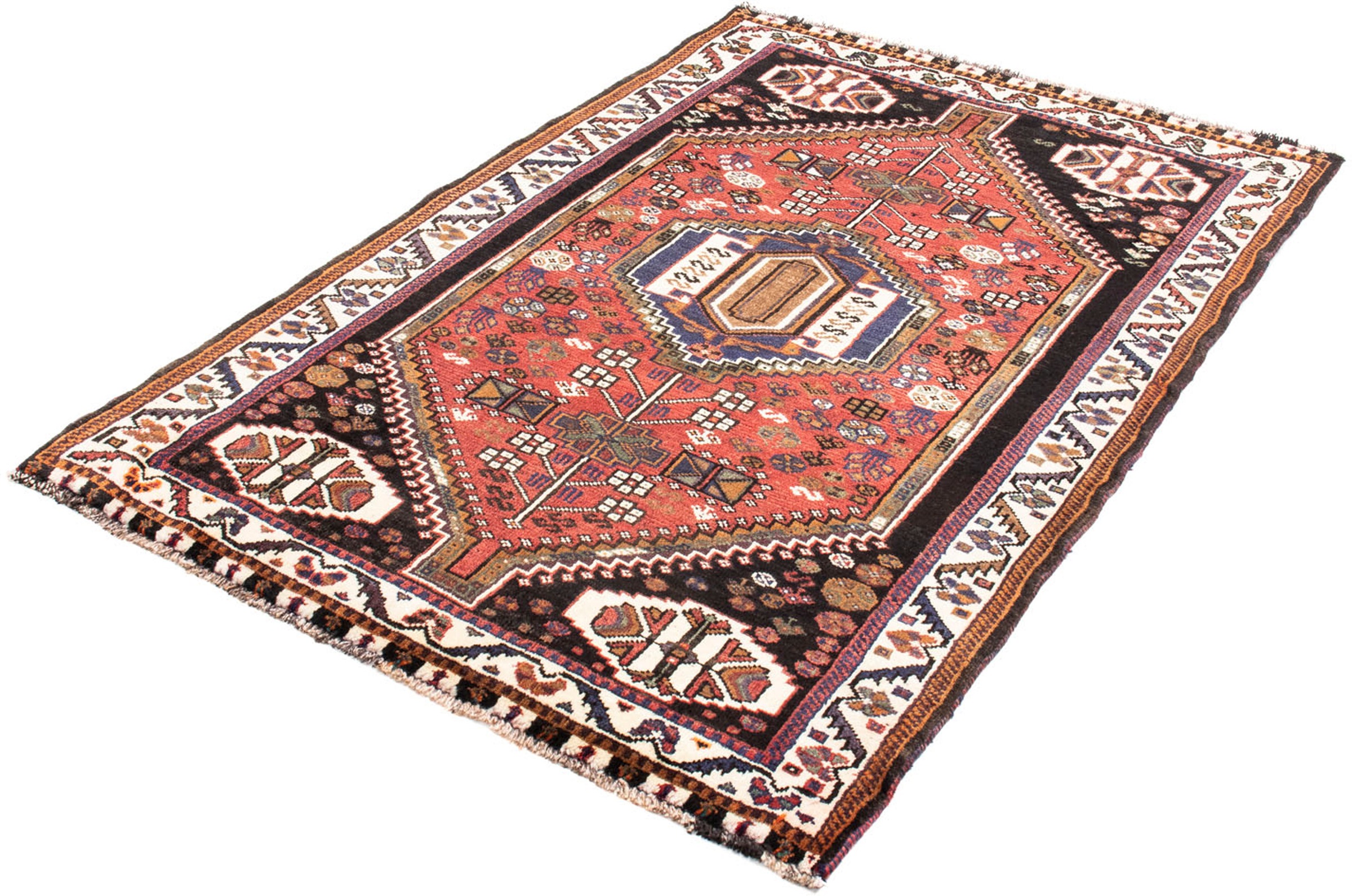 Image of morgenland Orientteppich »Perser - Nomadic - 154 x 104 cm - rot«, rechteckig, 10 mm Höhe, Wohnzimmer, Handgeknüpft, Einzelstück mit Zertifikat bei Ackermann Versand Schweiz