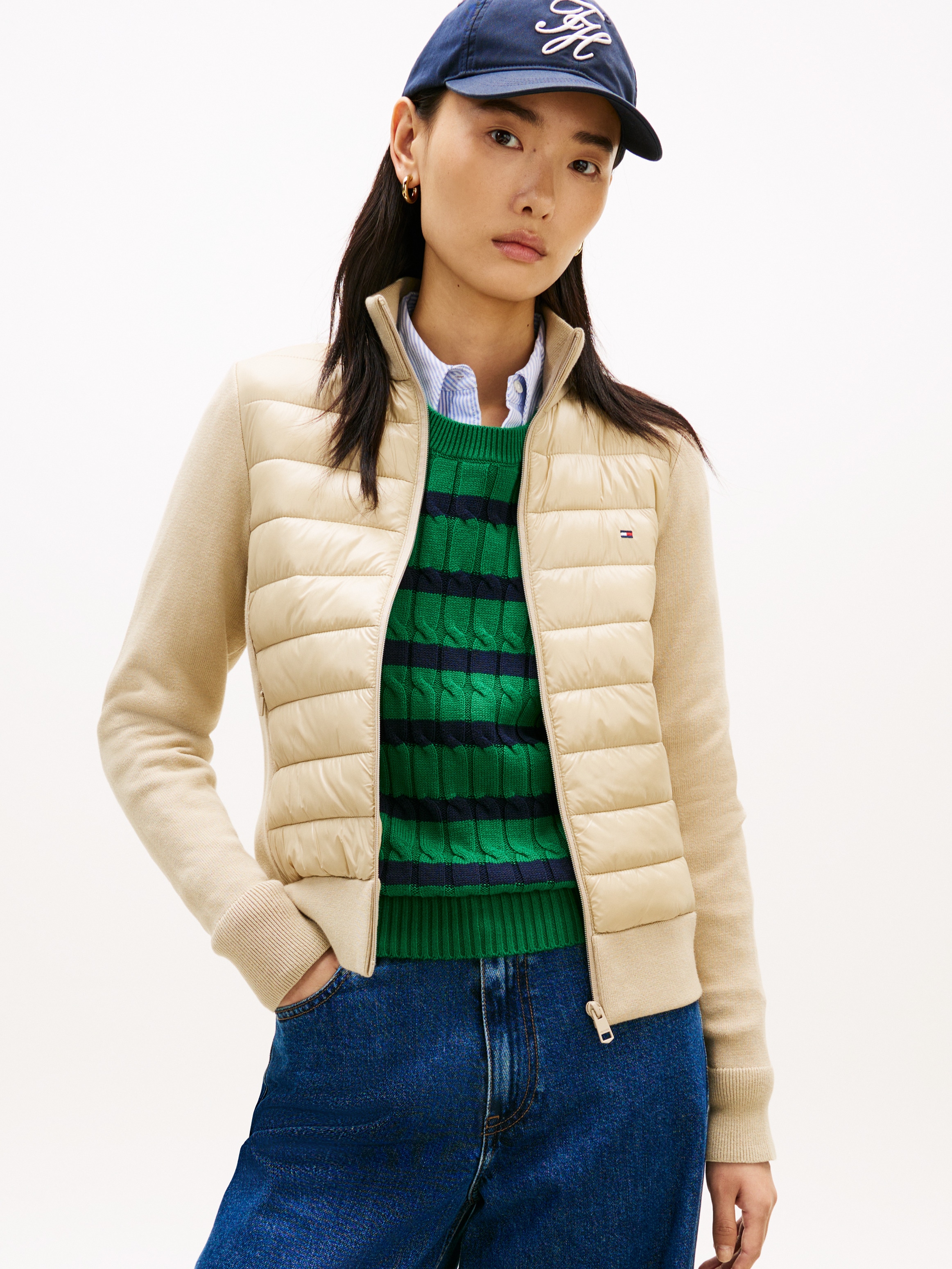 Image of Tommy Hilfiger Steppjacke "LW KNIT MIX PADDED JACKET"