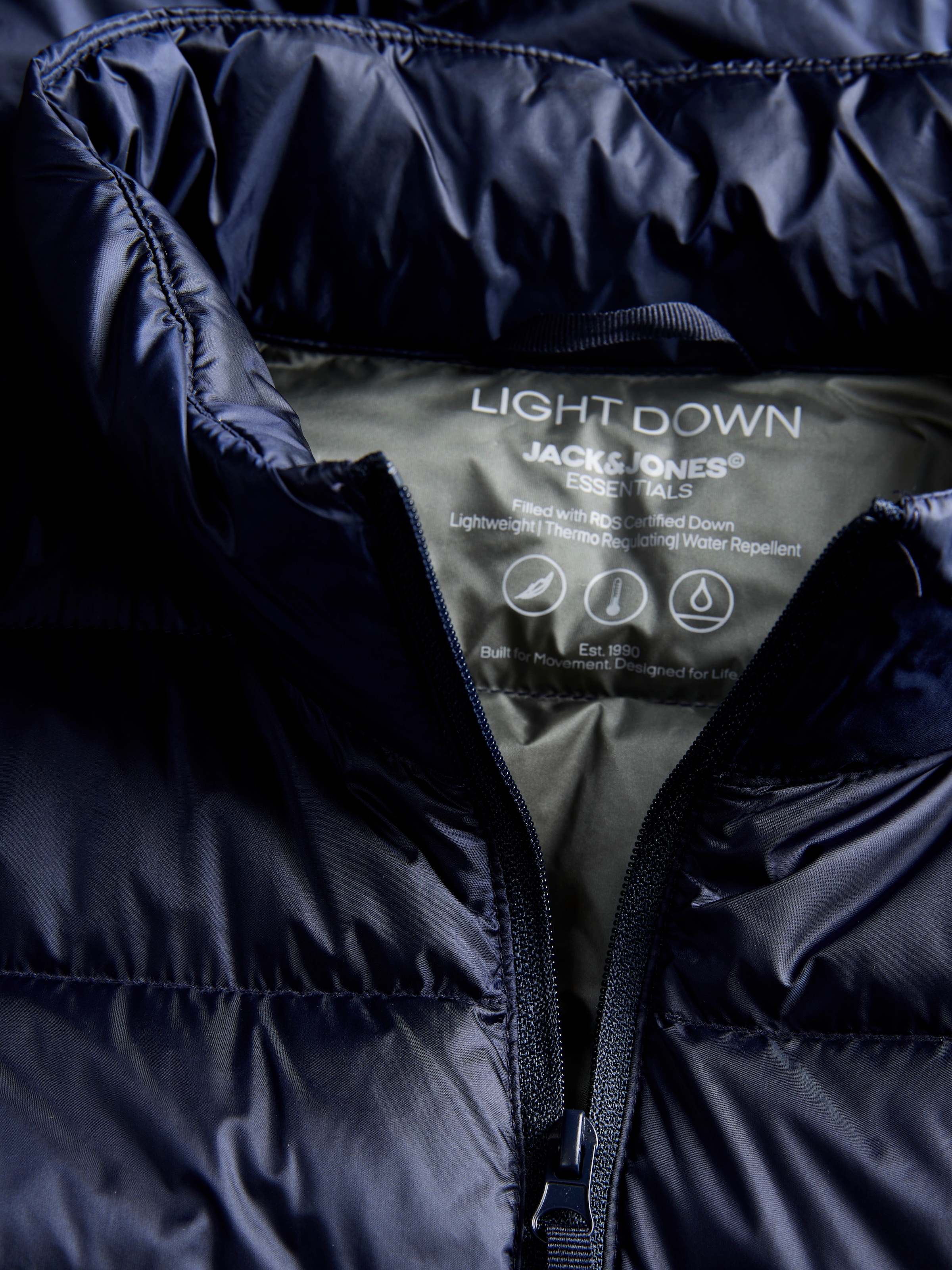 Jack & Jones Steppjacke »JJEBERG LIGHT DOWN COLLAR PUFFER NOOS« Kunstfaser, regular fit