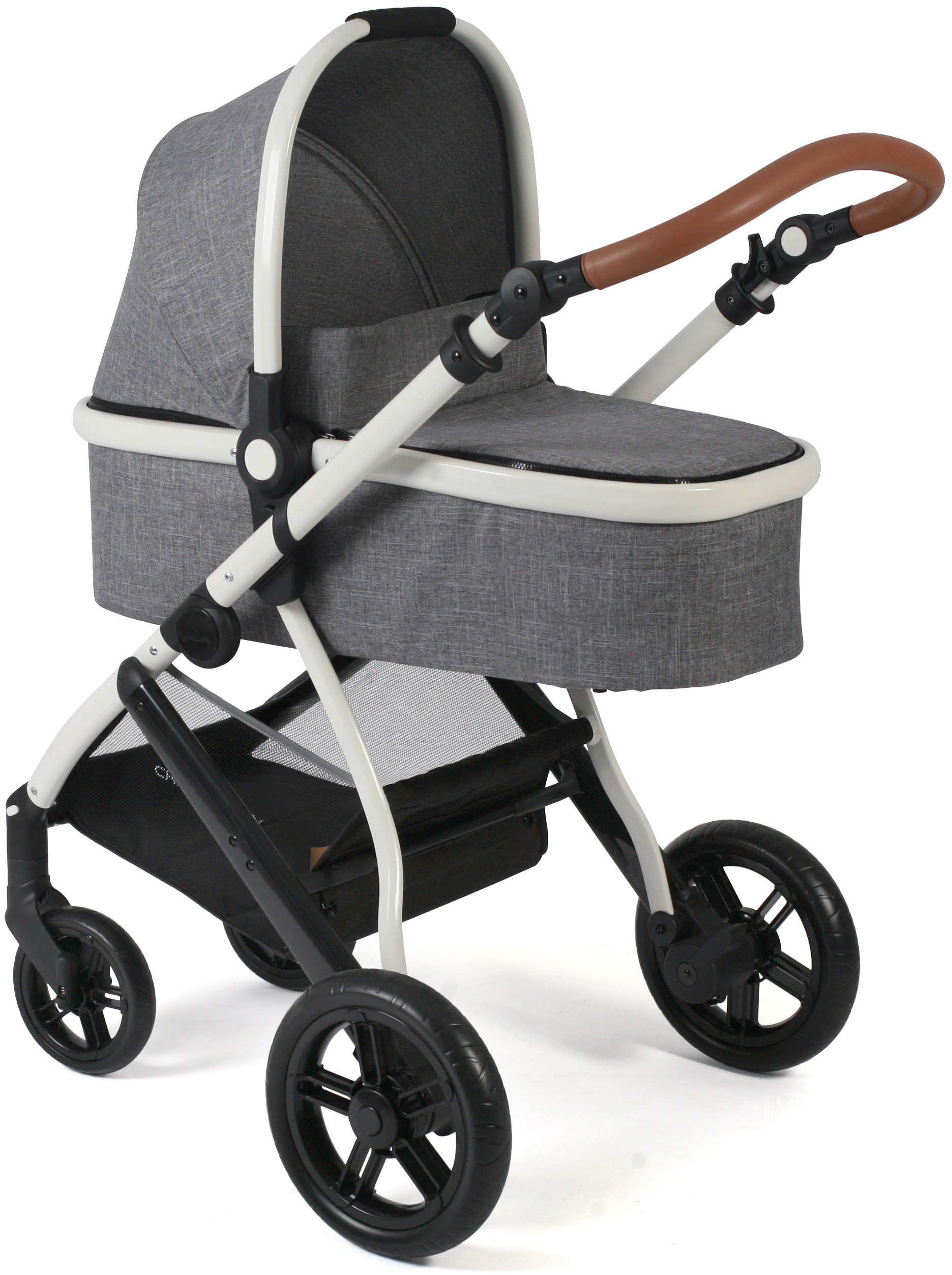 CHIC4BABY Kombi-Kinderwagen »Torre, Melange Grau«, 15 kg, ; Kinderwagen