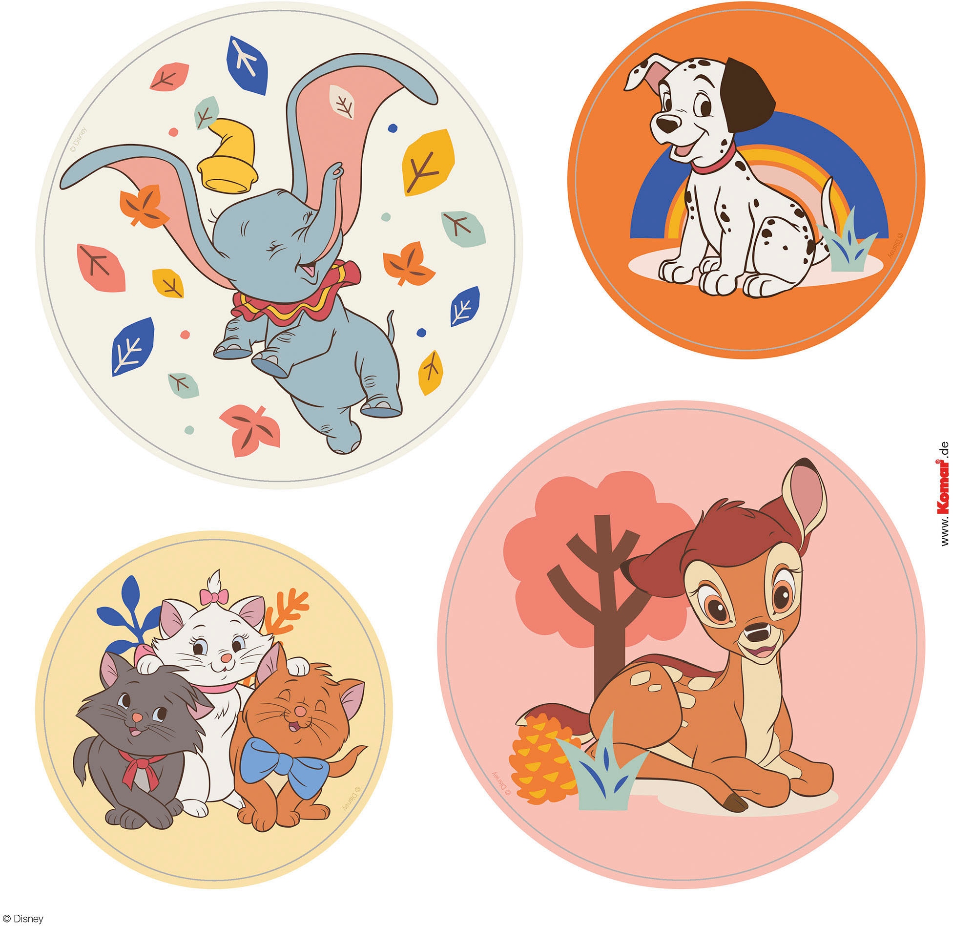 Komar Fensterbild »Better Together Bubbles - Grösse 30 x 30 cm, 2 Bogen« Fenstersticker, selbsthaftend