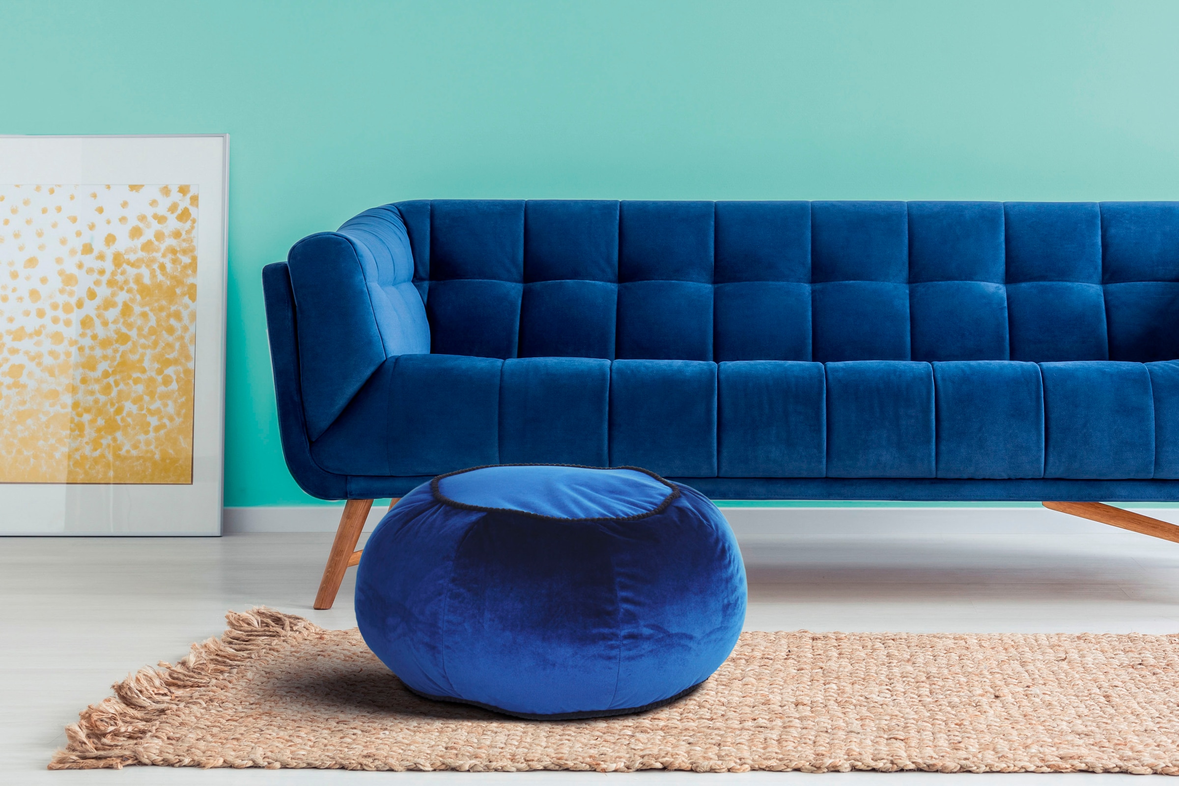 Image of Kayoom Sitzhocker "Pouf Taj Mahal 325, trendige samtige Oberfläche" 1 Stk. tlg. samtweich, farbig, modern, orientalisches Design