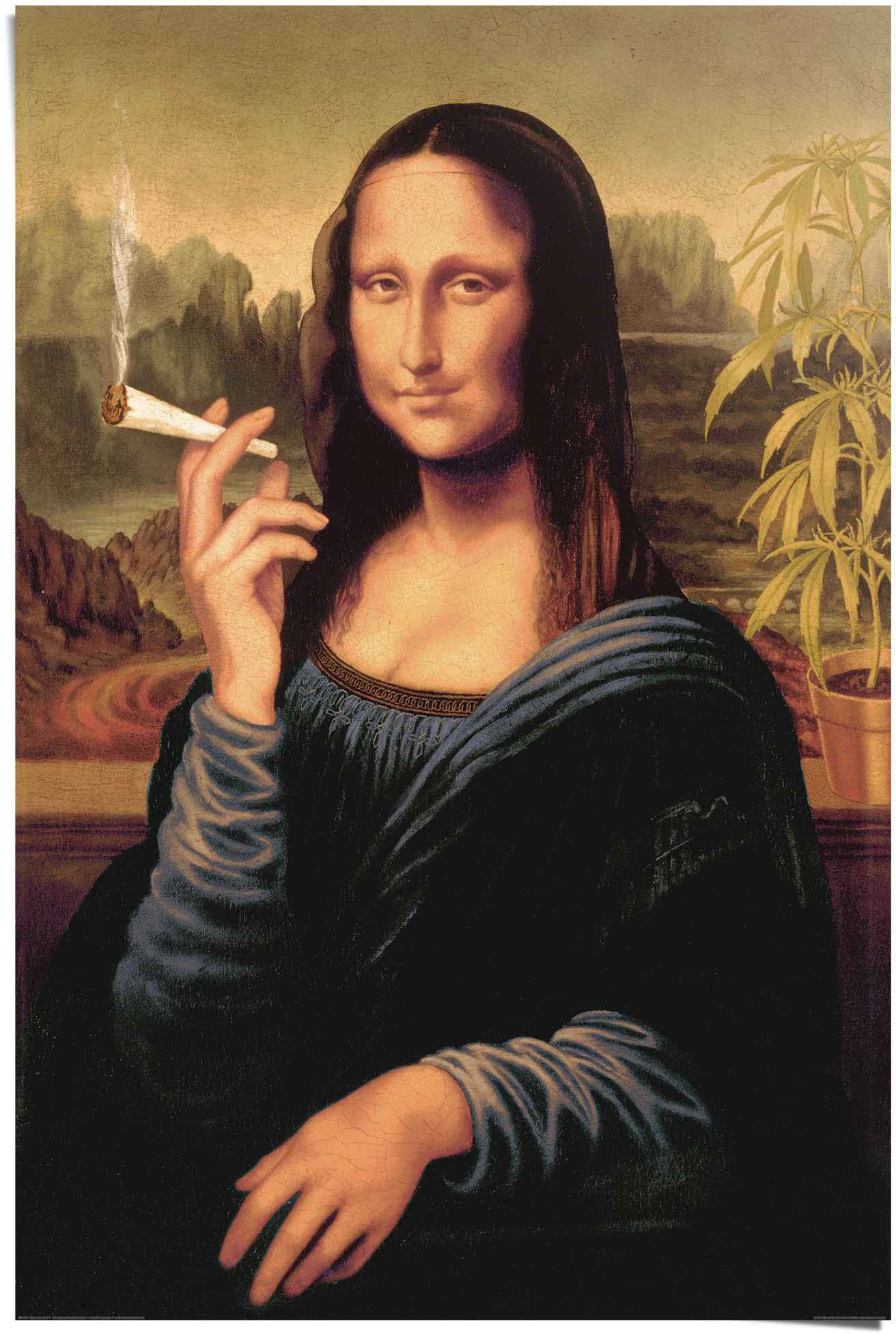 Image of Reinders! Poster »Poster Mona Lisa joint«, Menschen, (1 St.) bei Ackermann Versand Schweiz