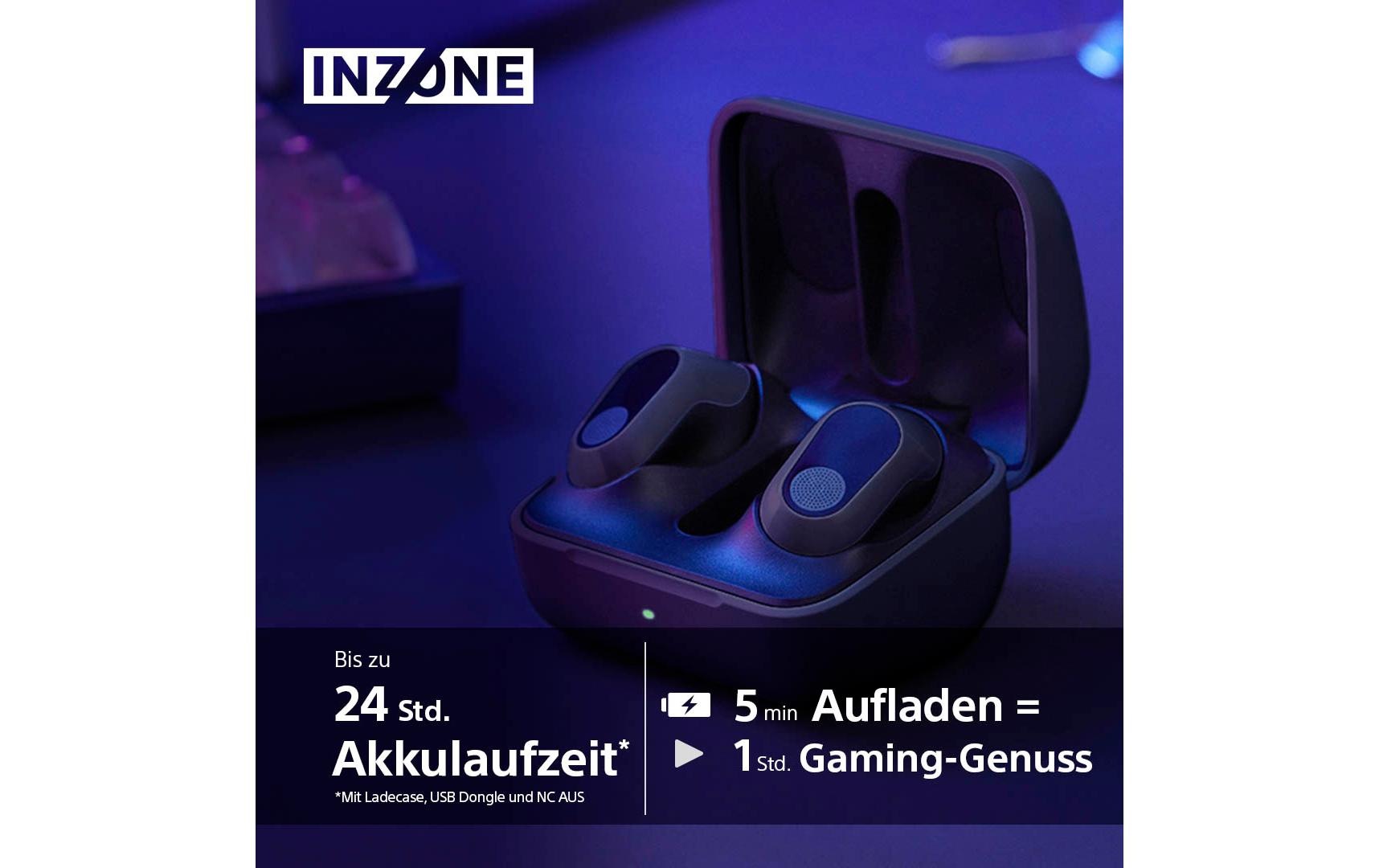 Sony Ecouteurs intra-auriculaires »INZONE Buds« réduction de bruit son spatial 360, autonomie accu 24 h, faible latence, micro avec IA
