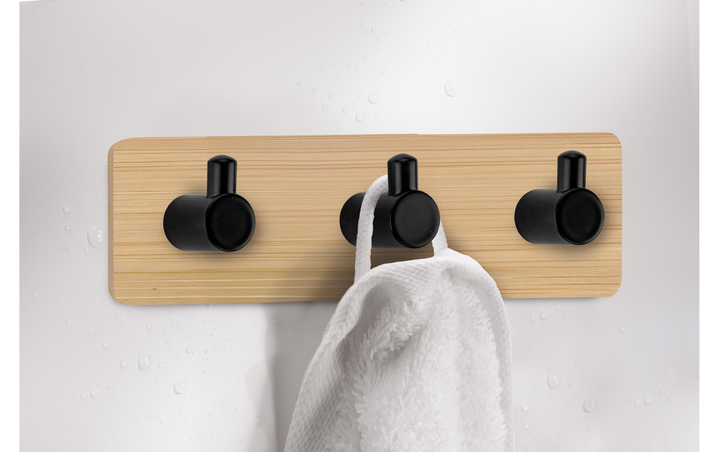 Kleine Wolke Wandgarderobe »Bamboo Pin Hook Trio«