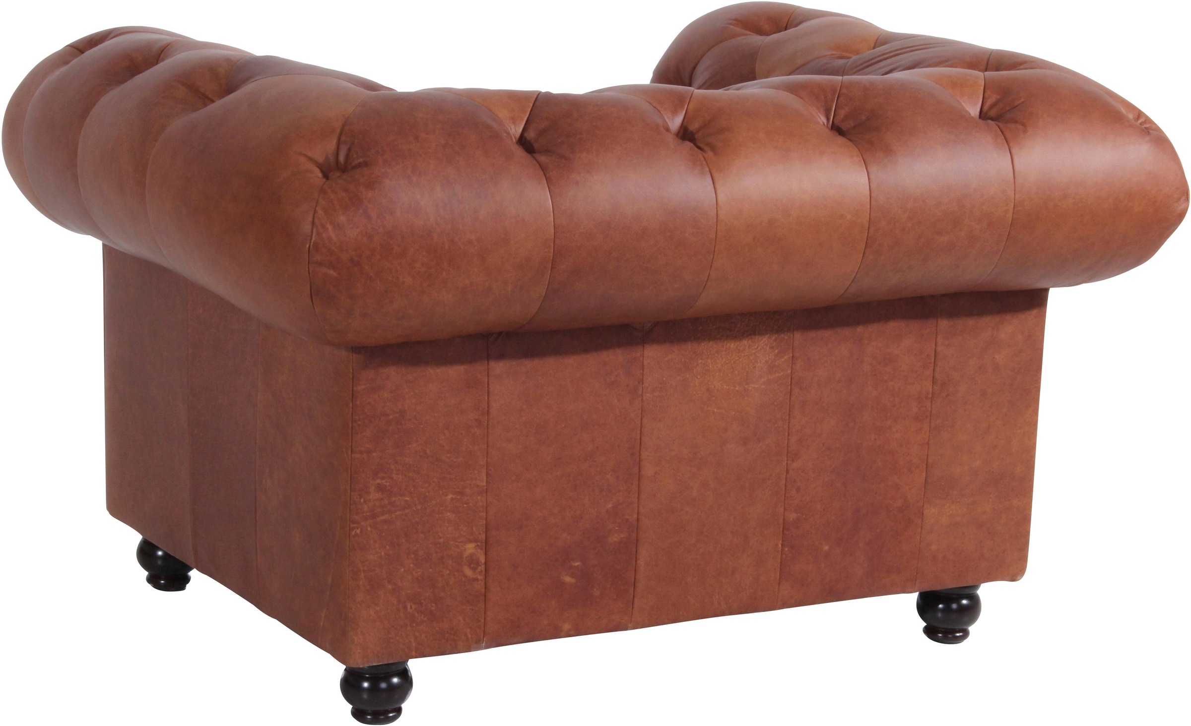 Max Winzer® Chesterfield-Sessel »Old England, Loungesessel, bequem, mit tollen Details«, Ledersessel mit Knopfheftung & Ziernägeln