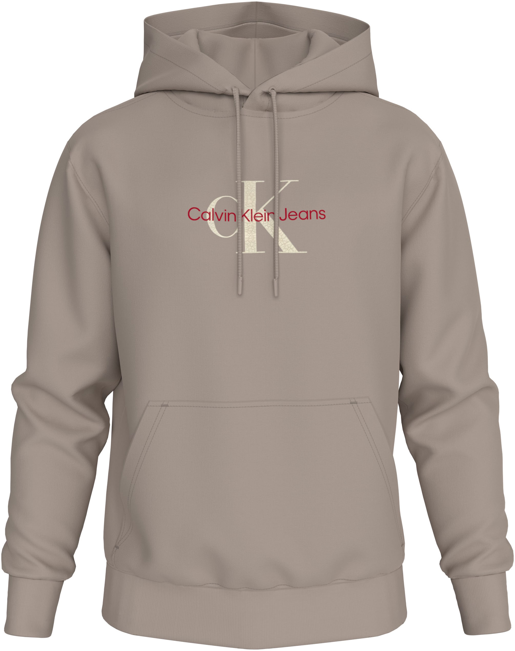 Calvin Klein Jeans Sweatshirt »DISTRESSED MONOLOGO HOODIE«, mit Logodruck