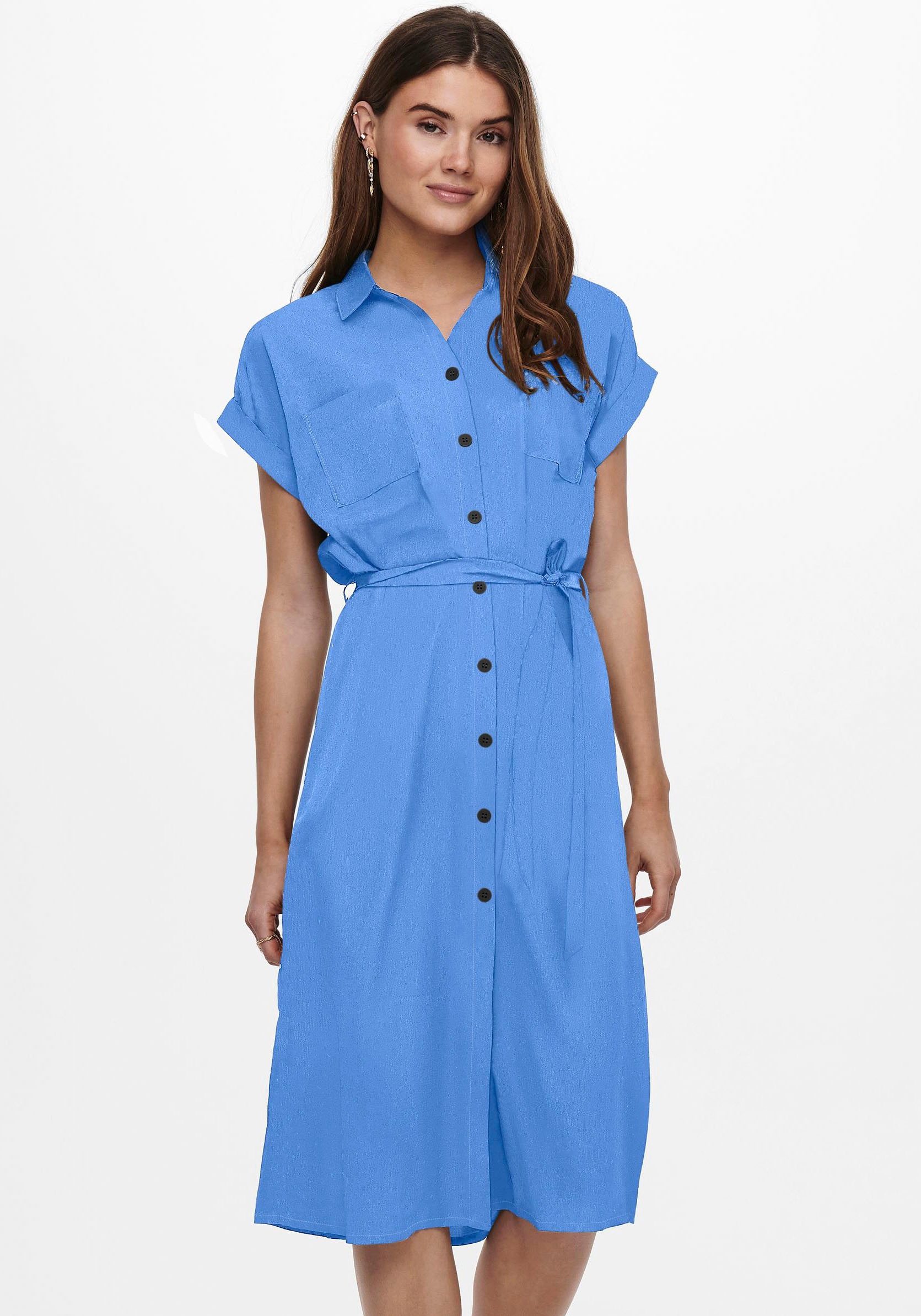 ONLY Hemdblusenkleid »ONLHANNOVER S/S SHIRT DRESS NOOS WVN«