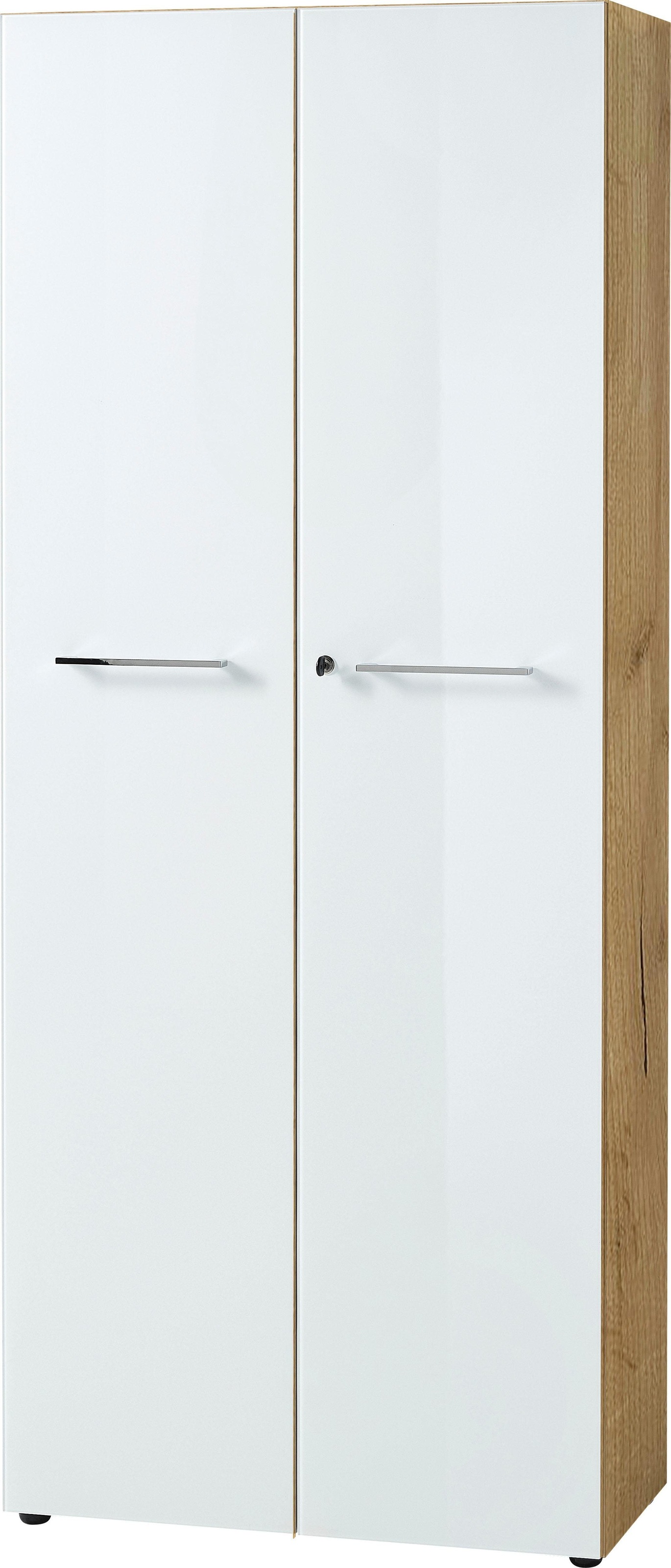 Image of GERMANIA Aktenschrank "Monteria" in 2 Höhen, Türen mit Glas-Auflage, abschliessbar, Breite 80 cm, Made in Germany