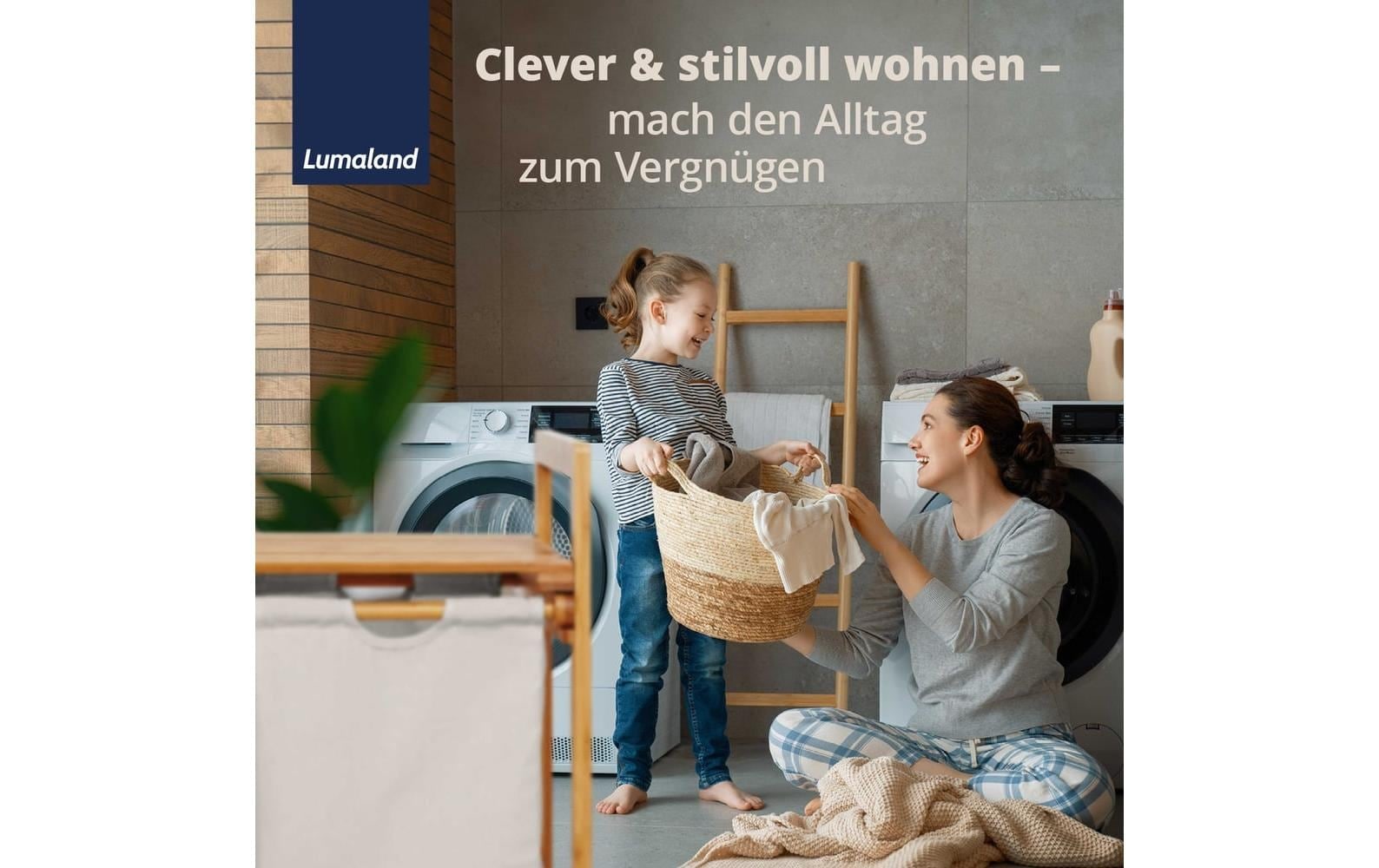 Lumaland Panier à linge »Bambus 60 l«