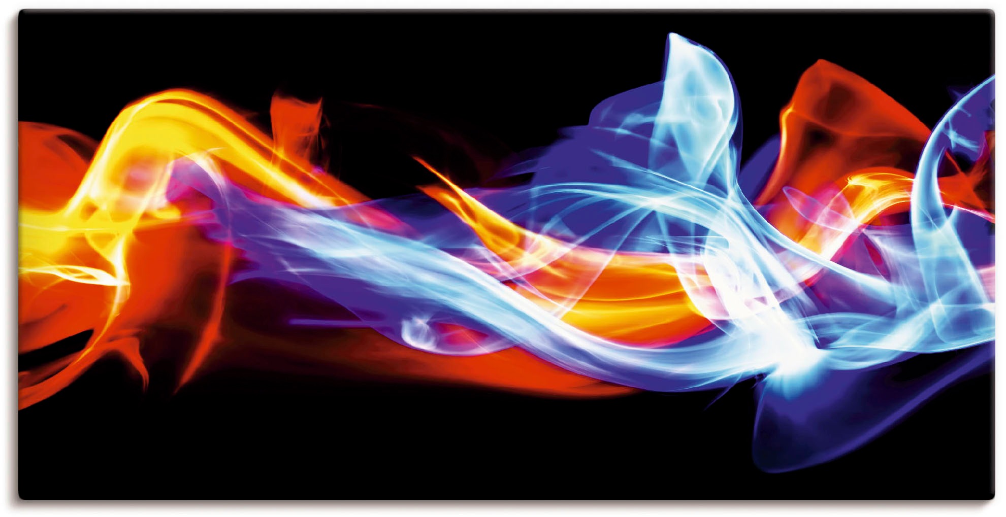 Image of Artland Wandbild »Feuer und Eis«, Gegenstandslos, (1 St.), in vielen Grössen & Produktarten - Alubild / Outdoorbild für den Aussenbereich, Leinwandbild, Poster, Wandaufkleber / Wandtattoo auch für Badezimmer geeignet bei Ackermann Versand Schweiz