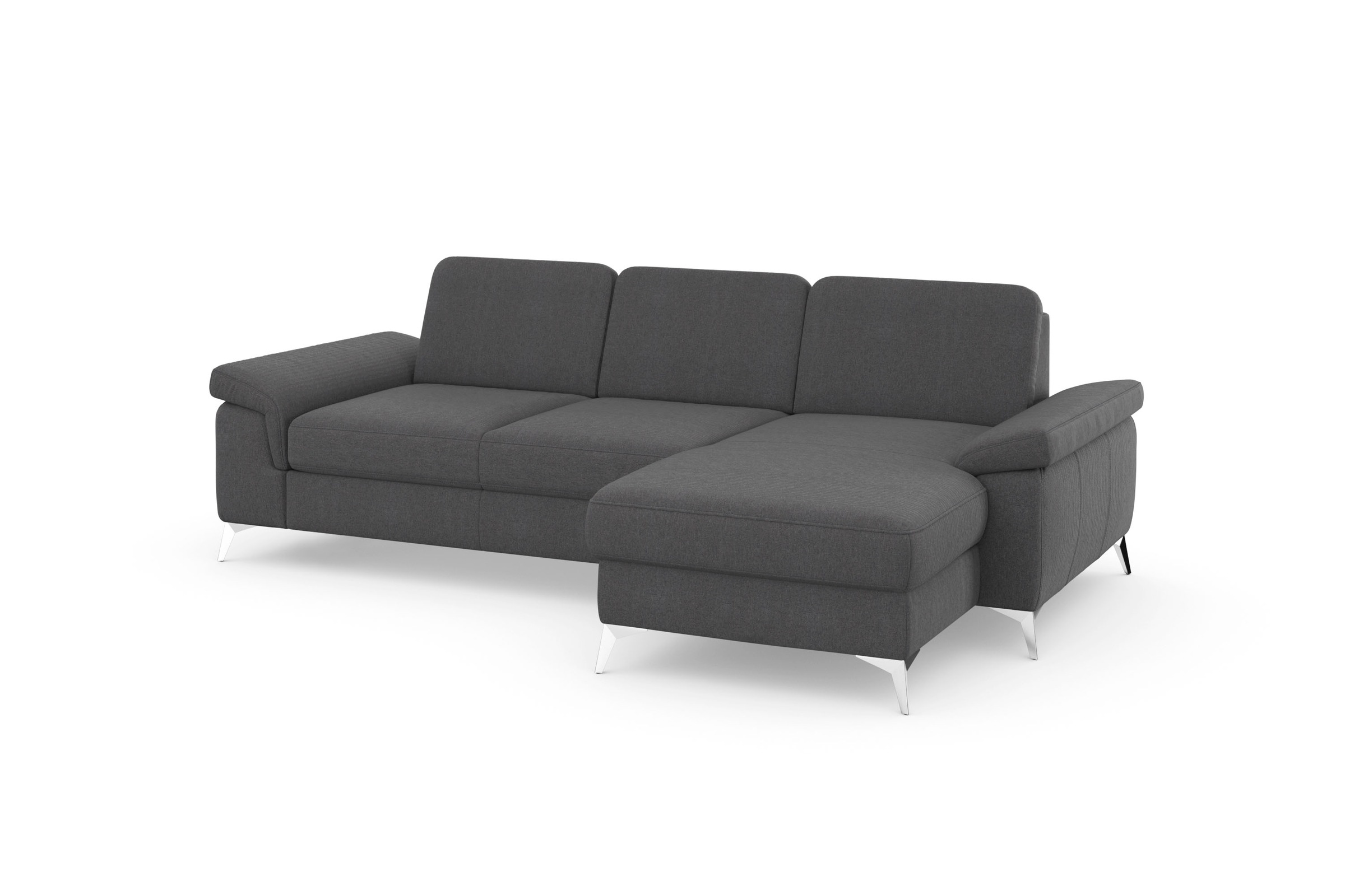 sit&more Ecksofa »Padua L-Form«, inklusive Sitztiefenverstellung, Armteilfunktion und Federkern