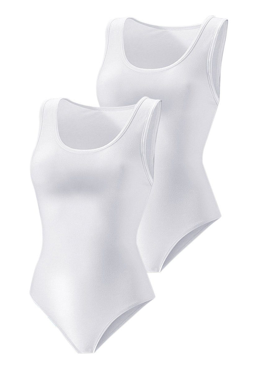 Vivance Shirtbody, (2er-Pack), aus elastischer Baumwoll-Qualität