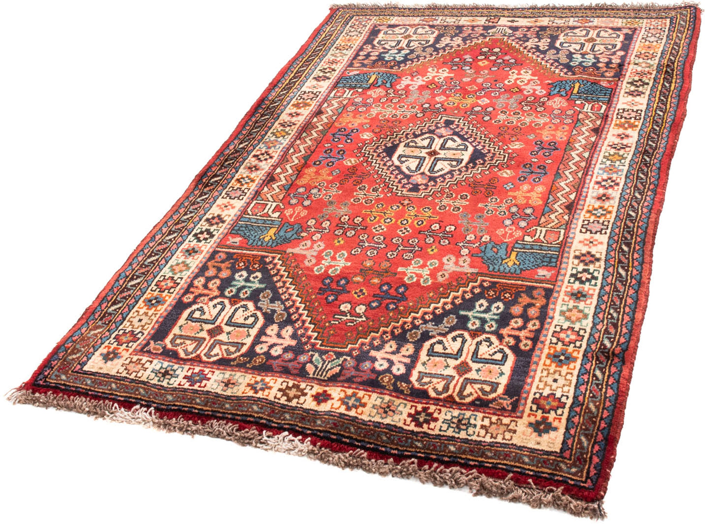 Image of morgenland Orientteppich »Perser - Nomadic - 175 x 110 cm - dunkelrot«, rechteckig, 10 mm Höhe, Wohnzimmer, Handgeknüpft, Einzelstück mit Zertifikat bei Ackermann Versand Schweiz