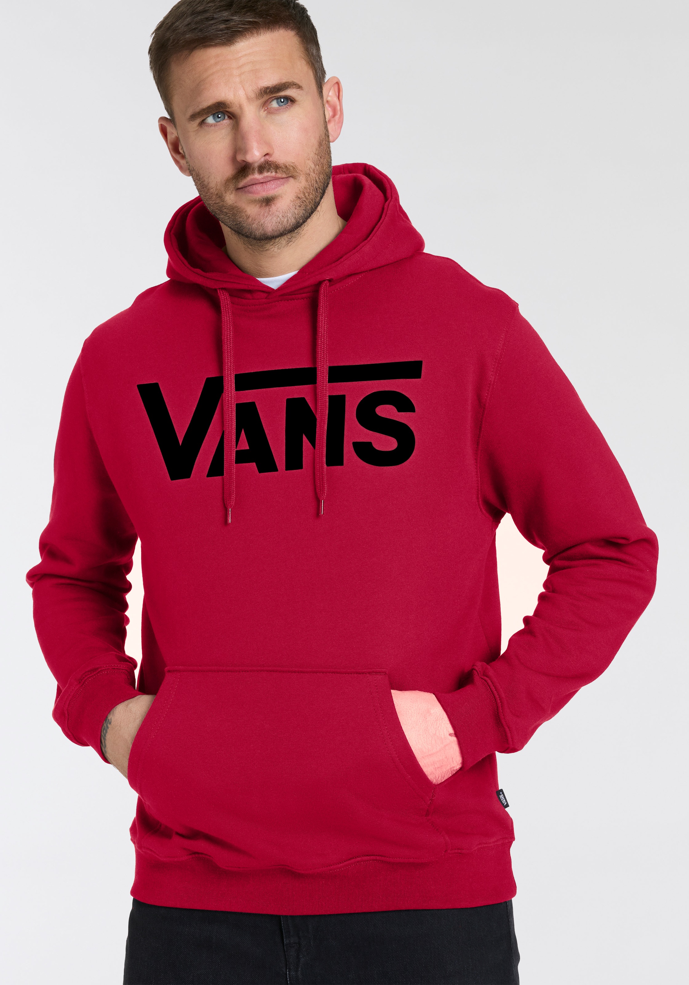 Image of Vans Kapuzensweatshirt "VANS CLASSIC PULLOVER", Hoodie, Kapuzenpullover mit grossem Logoprint