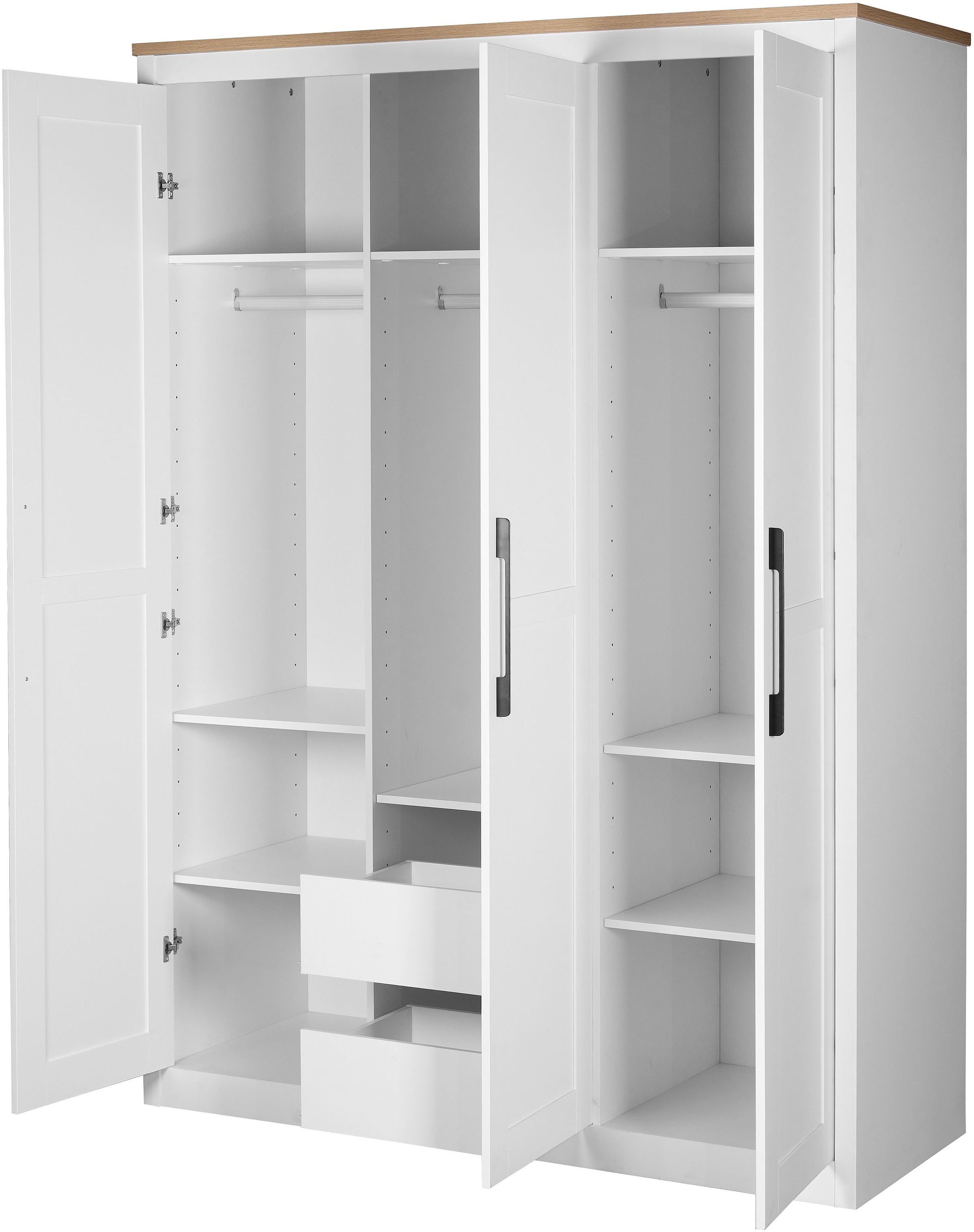 GOODproduct Kleiderschrank »Büsum Schlafzimmer Schrank Otto´s Choice« stabile robuste Bauweise mit optimaler Aufteilung,  Schlafzimmerschrank Landhaus Design Garderobe Schrank Bestseller