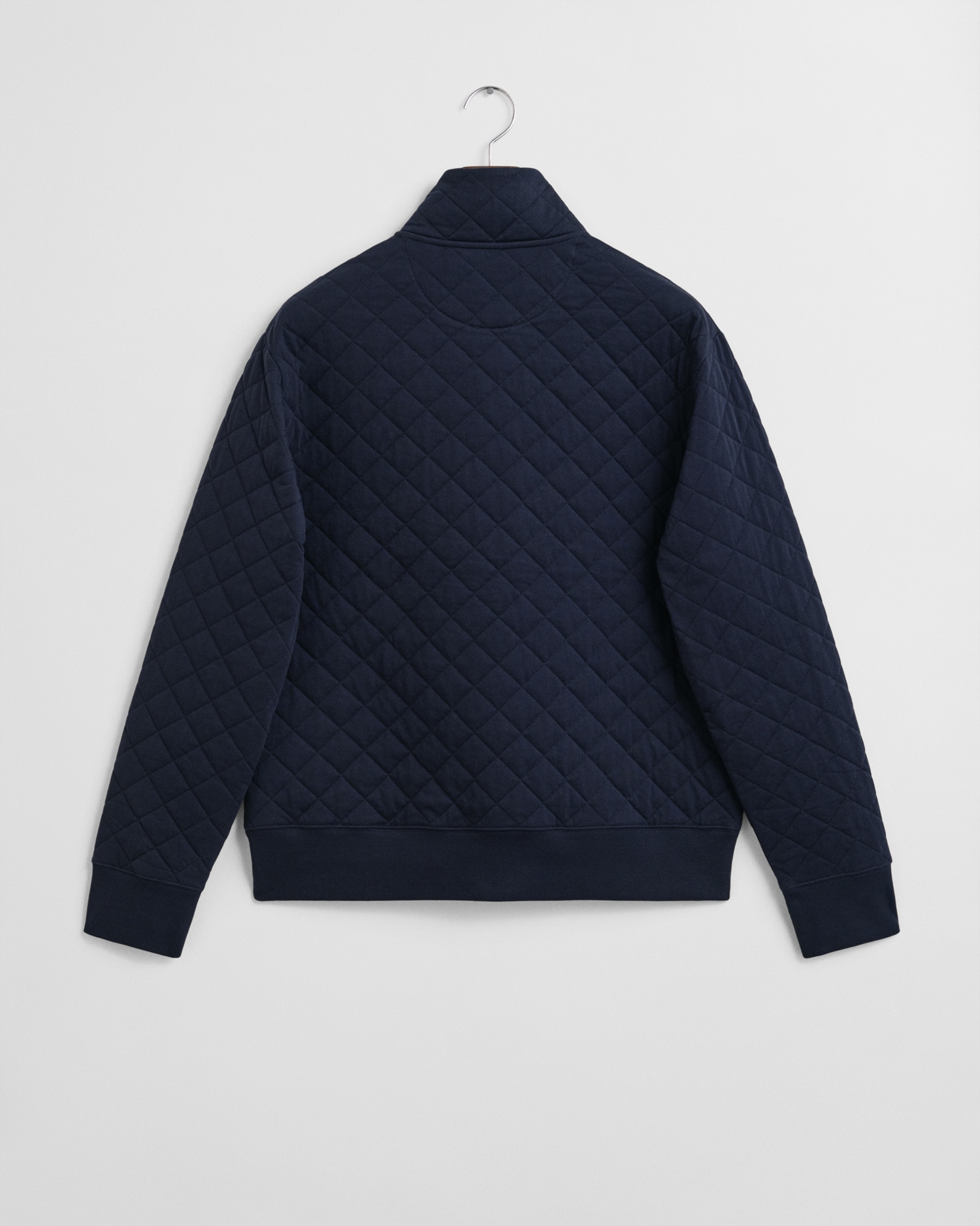 Gant Sweatjacke »QUILTED CORD COLLAR FULL ZIP« Mit Rundhalsausschnitt